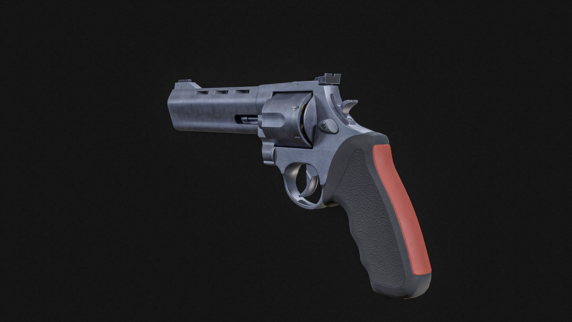 3D model Taurus RT444 Raging Bull Low poly PBR VR / AR / low-poly ...