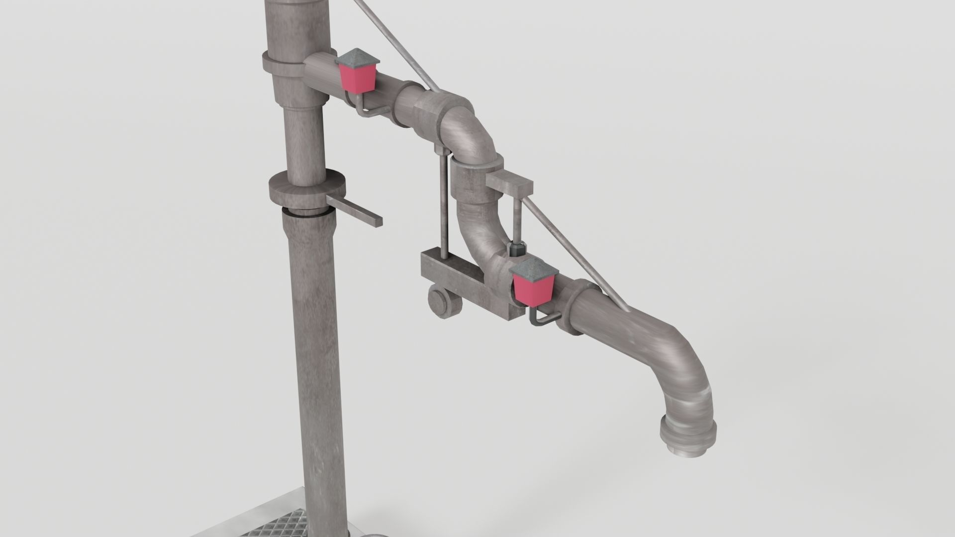 Old railway standpipe 3D model | CGTrader