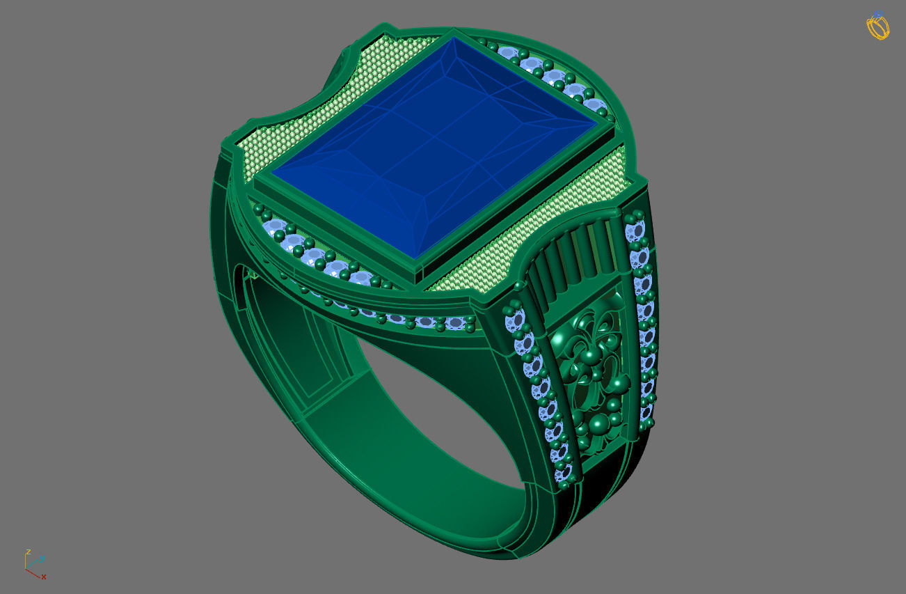 STL 3DM Gents Rings Ready Models Mens Rings 3D print model 3D model 3D ...