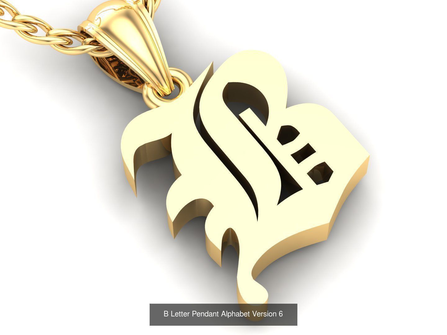 Letter Pendant Alphabet English Version 6 Sale Off 3D Model Collection ...