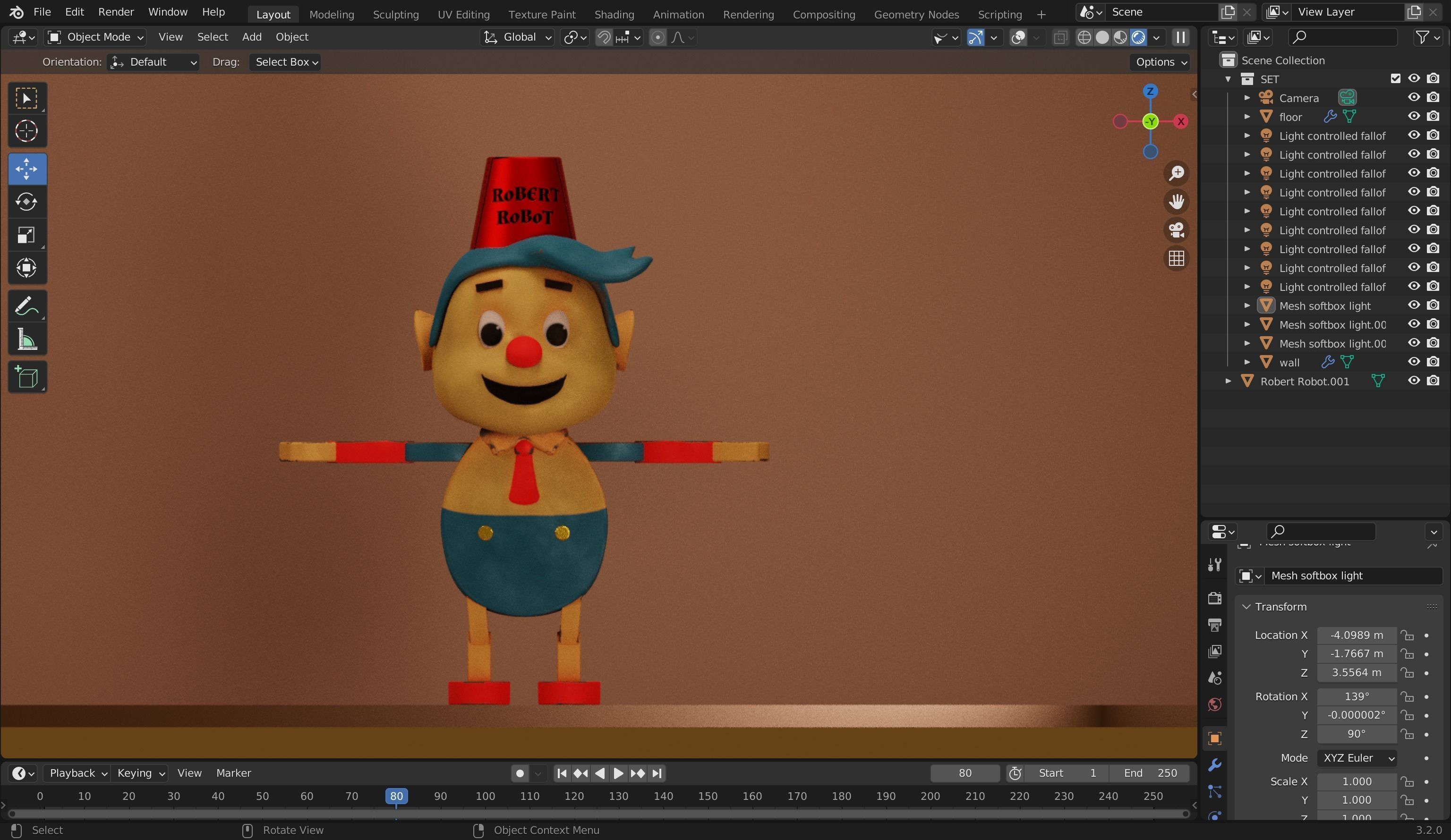3D model Robert Robot 3D Model VR / AR / low-poly | CGTrader
