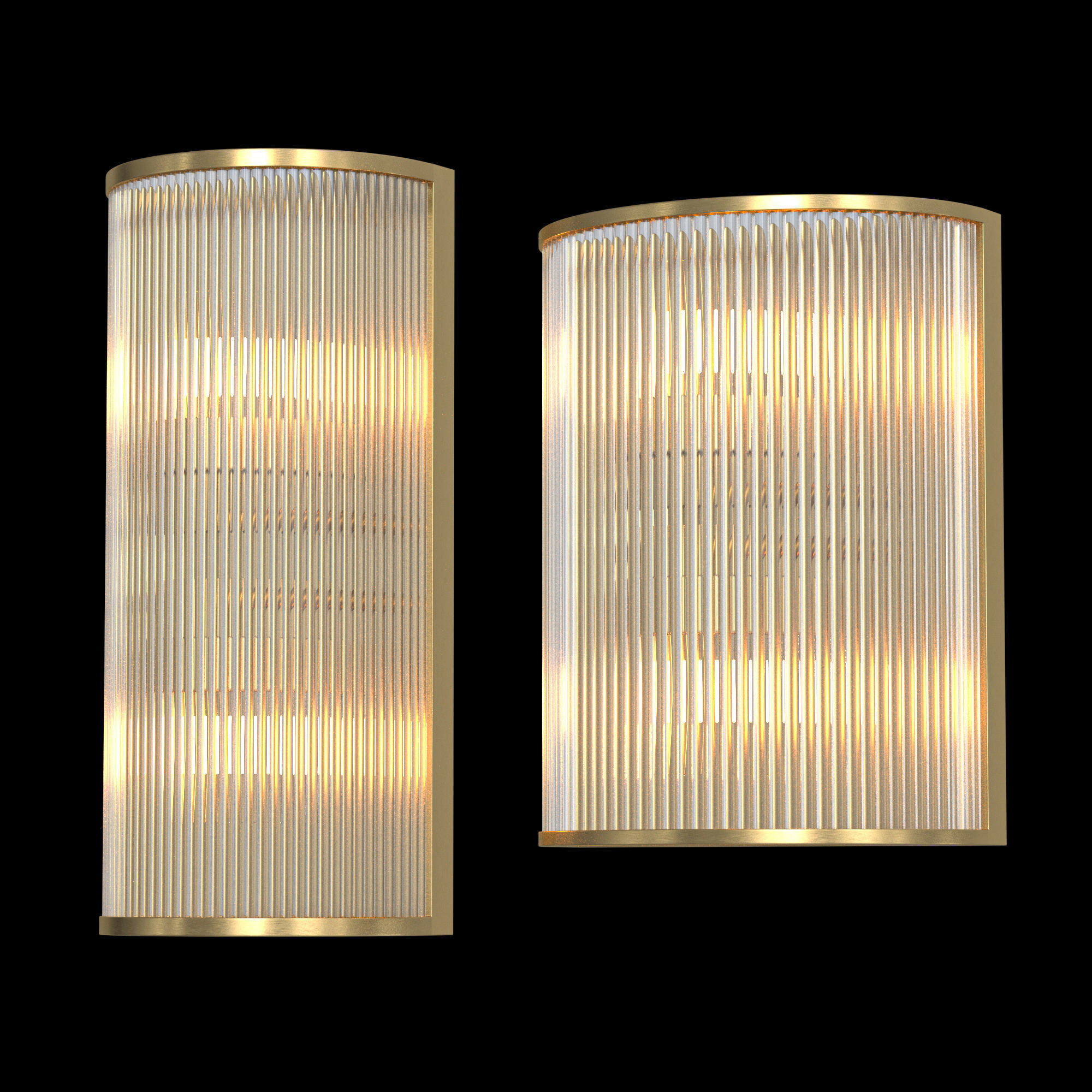 Art Deco Wall Light 3D model | CGTrader