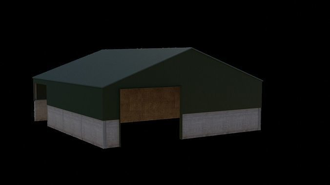 Shead Model British Farm Shed 3D model | CGTrader