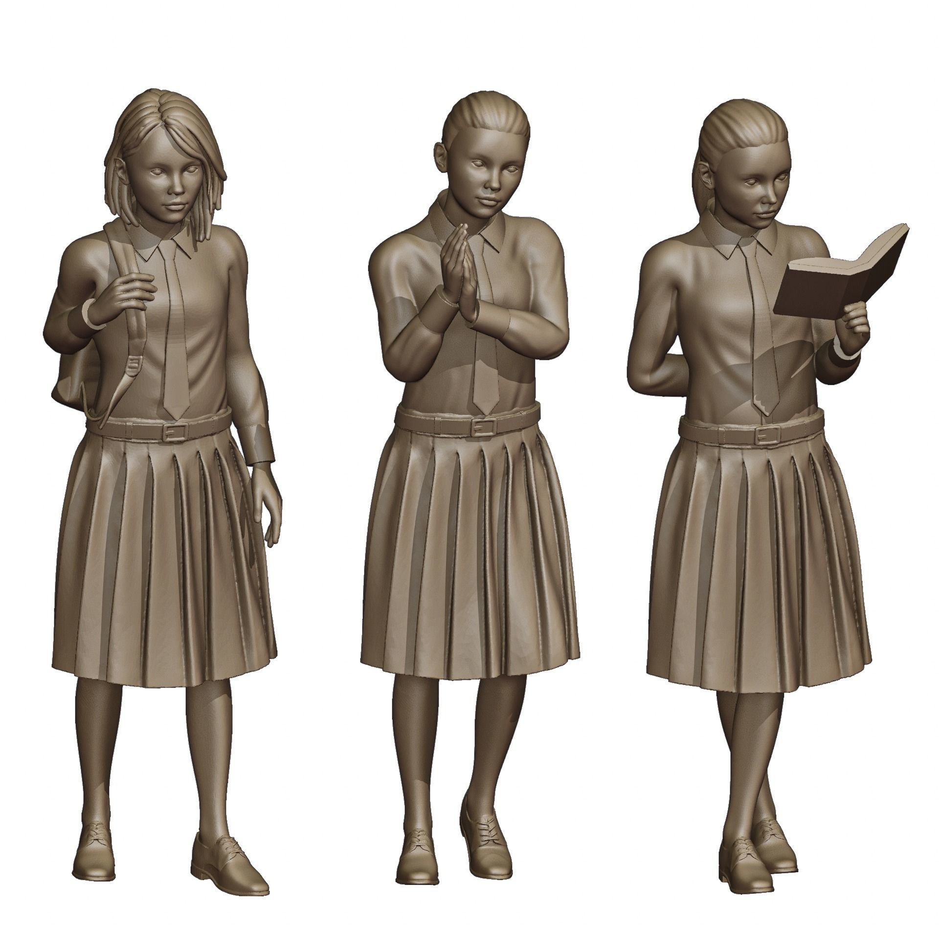 Students Diorama Pack 3D model 3D printable | CGTrader