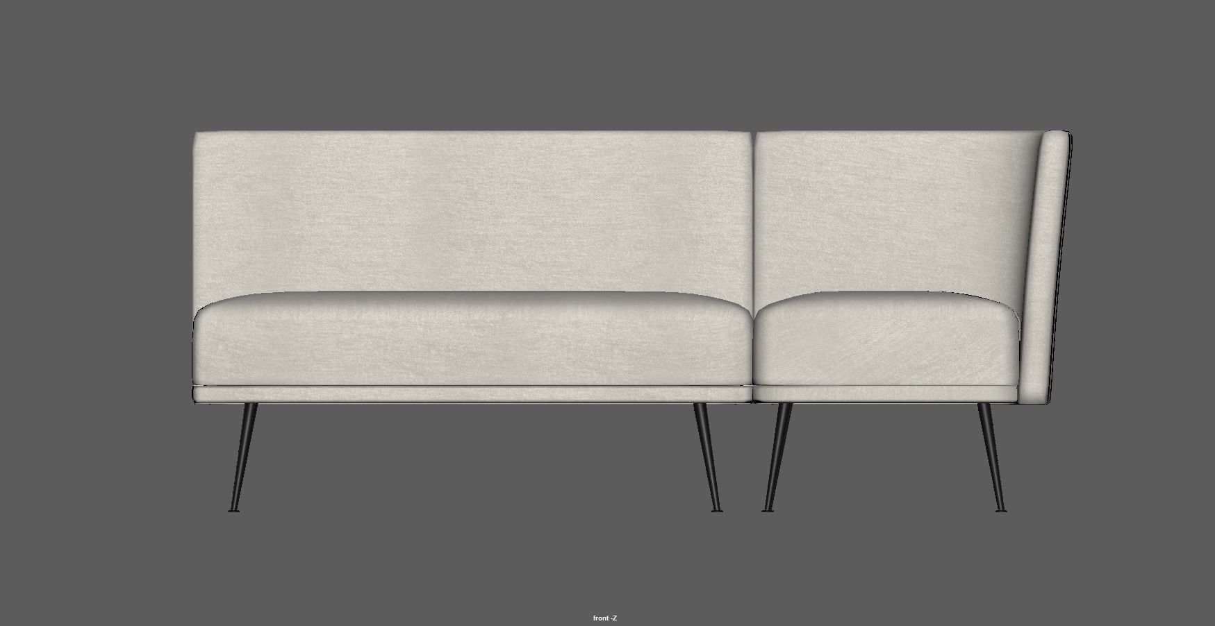 3D model modular seating - modular sofa - lounge seating - couch VR ...