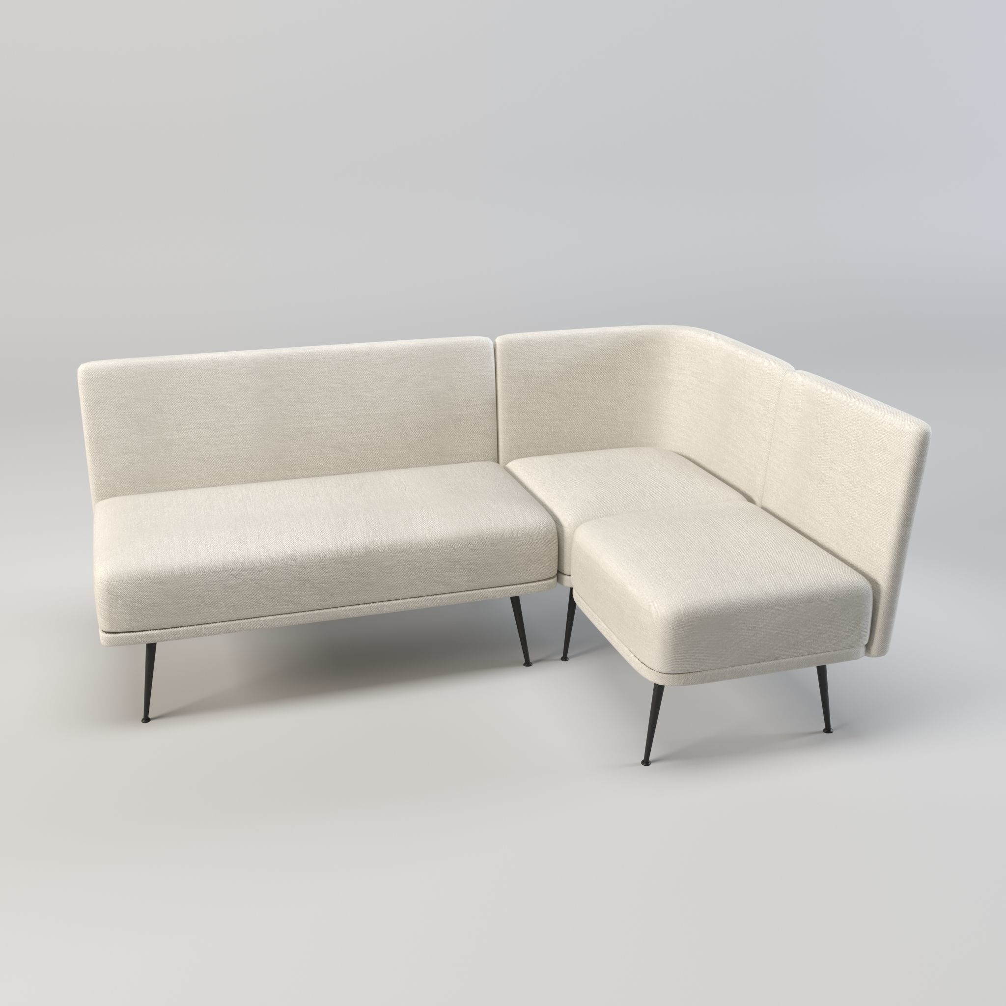 3D model modular seating - modular sofa - lounge seating - couch VR ...