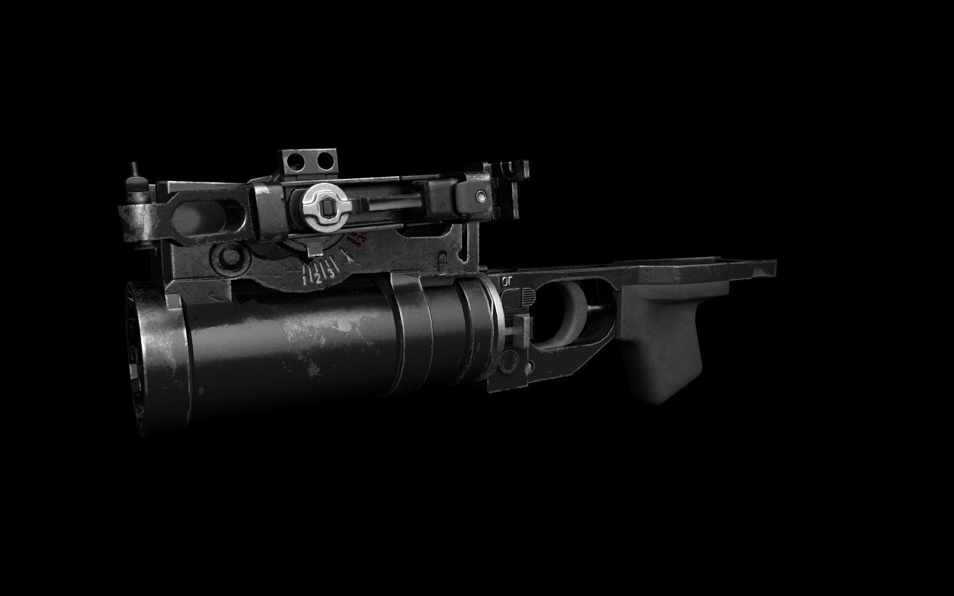 3D model GP-25 grenade launcher VR / AR / low-poly | CGTrader