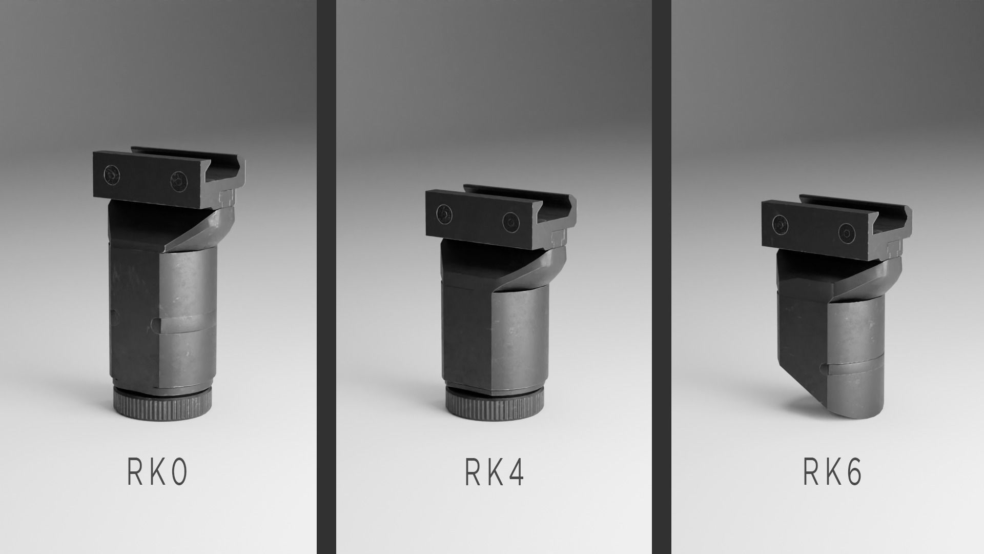 3D model Zenit Foregrips Pack VR / AR / lowpoly CGTrader