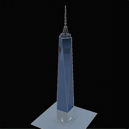 One World Trade Center Detailed Skyscraper 3D Model 3D model | CGTrader