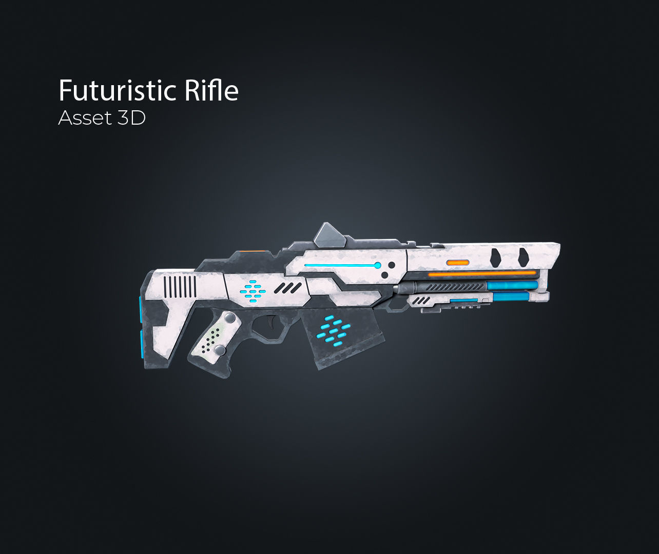 3D model Futuristic Rifle V1 VR / AR / low-poly | CGTrader