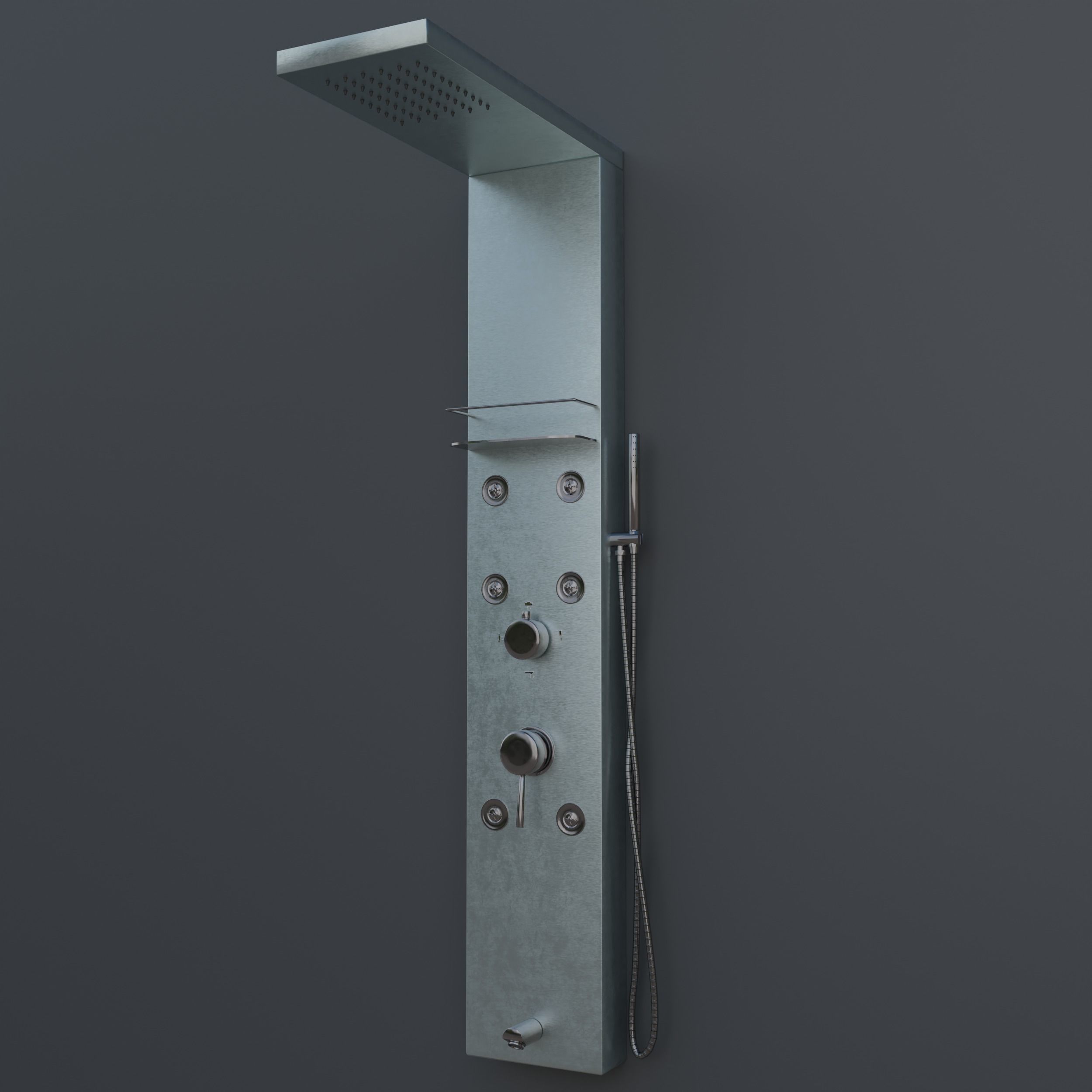 3D model California shower system and faucet VR / AR / lowpoly CGTrader