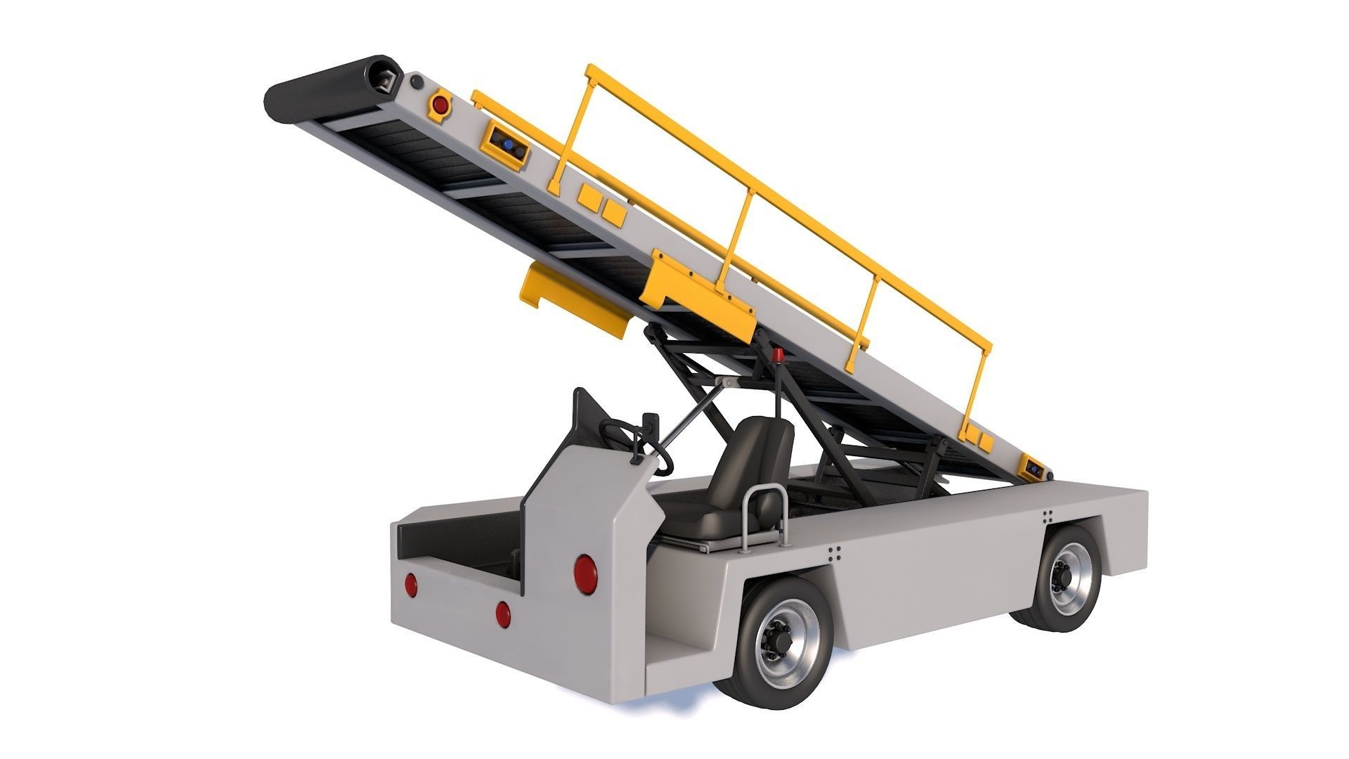 Airport Conveyor Belt Loader 3D model CGTrader