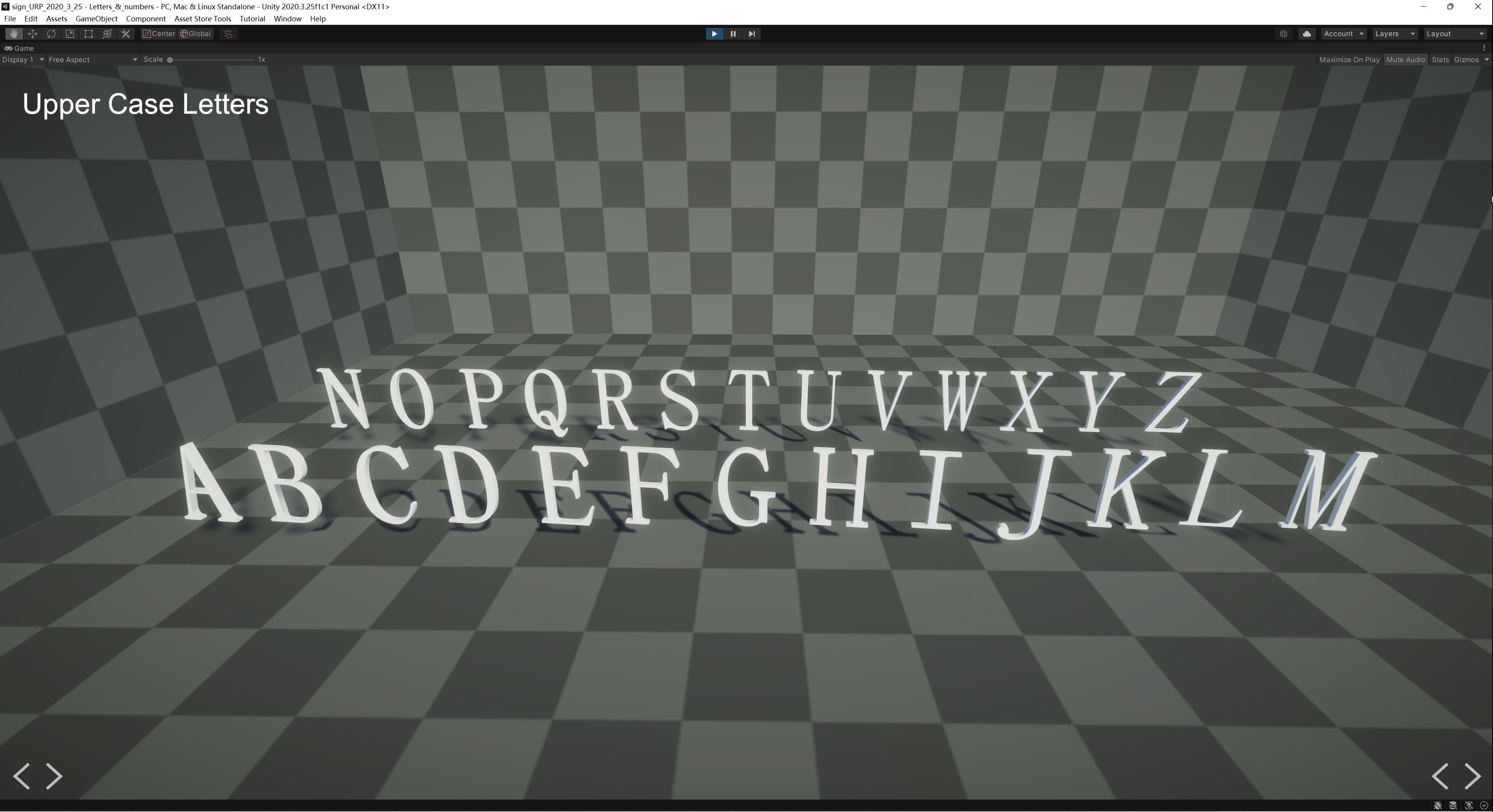 3D model Letters and numbers VR / AR / low-poly | CGTrader