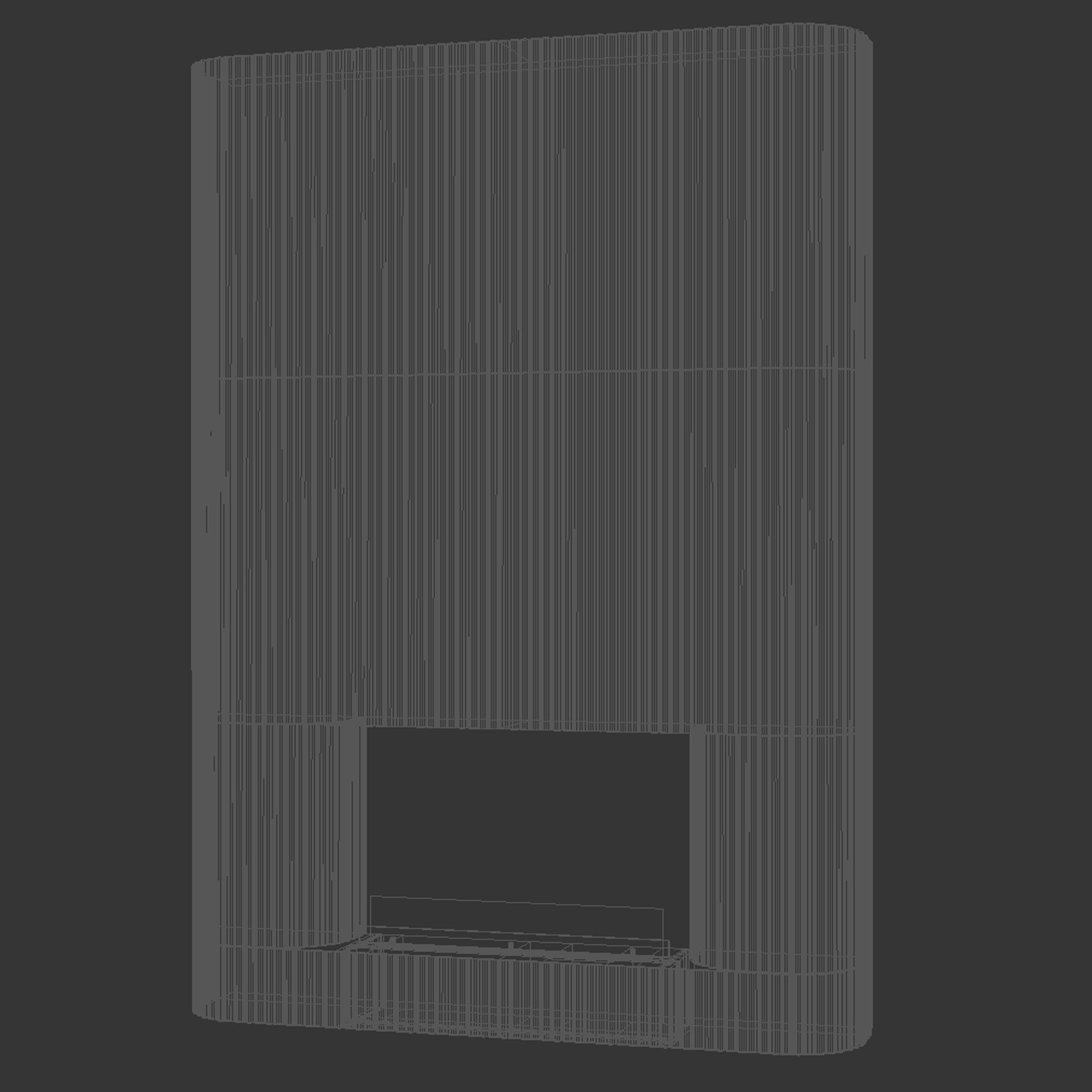 Planika fireplace with fluted tile wall 3D model CGTrader