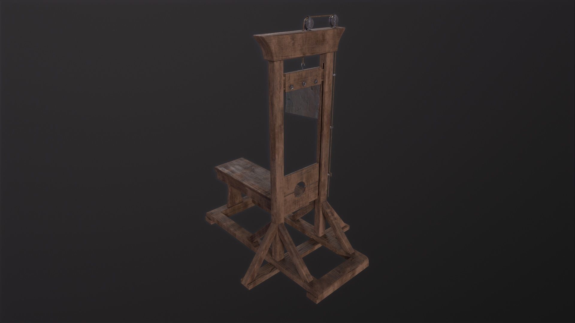 3D model Guillotine 3D Model VR / AR / low-poly | CGTrader