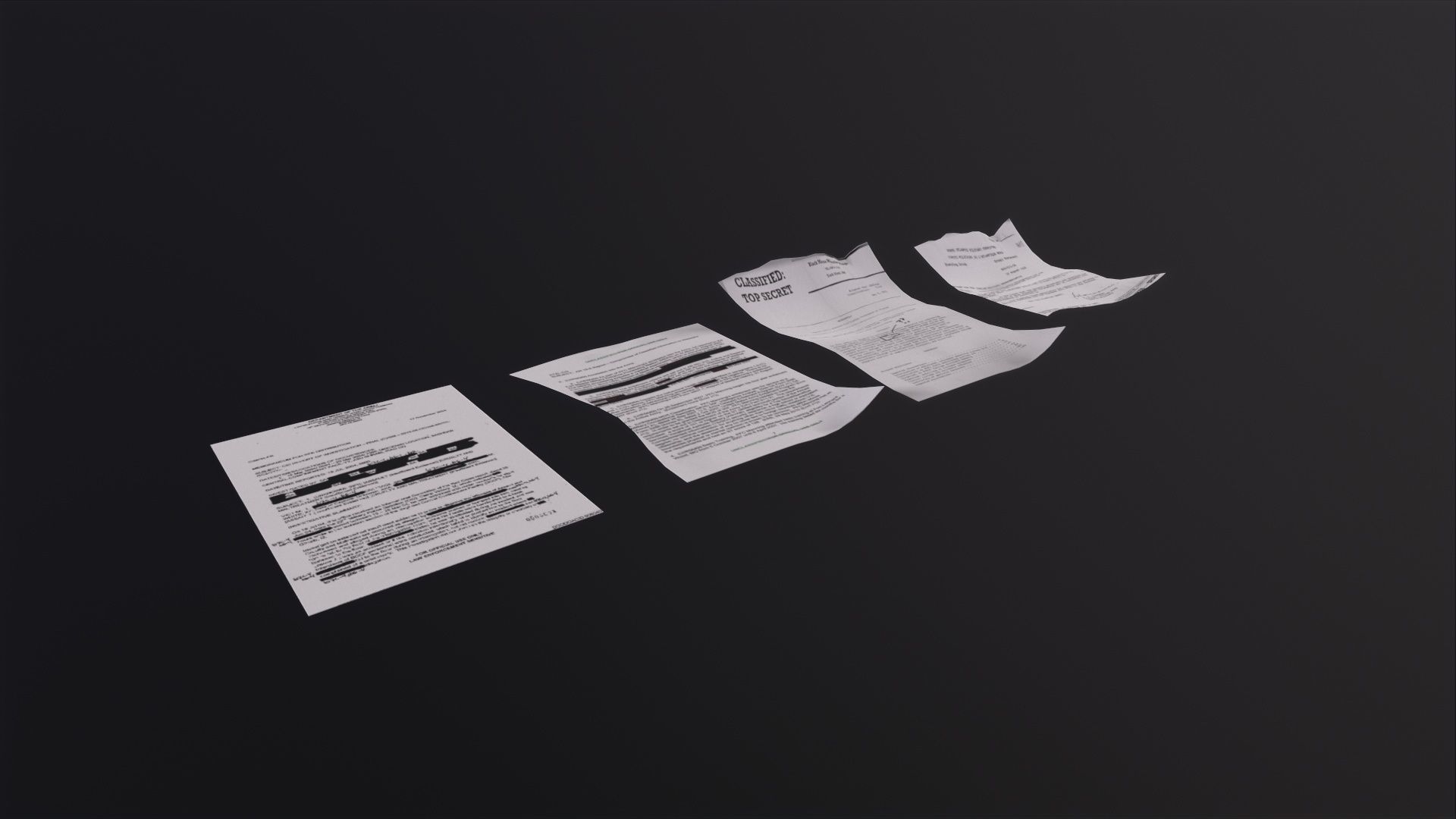 3D model Paper debris 3D Model VR / AR / low-poly | CGTrader