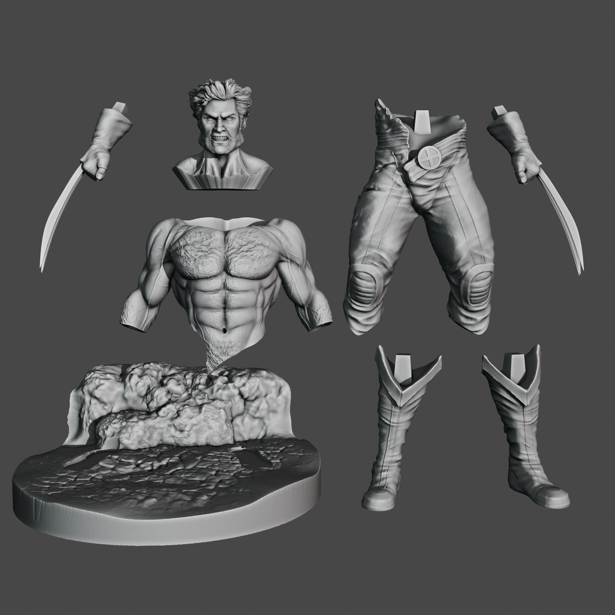 Wolverine 3D Print 3D model 3D printable | CGTrader