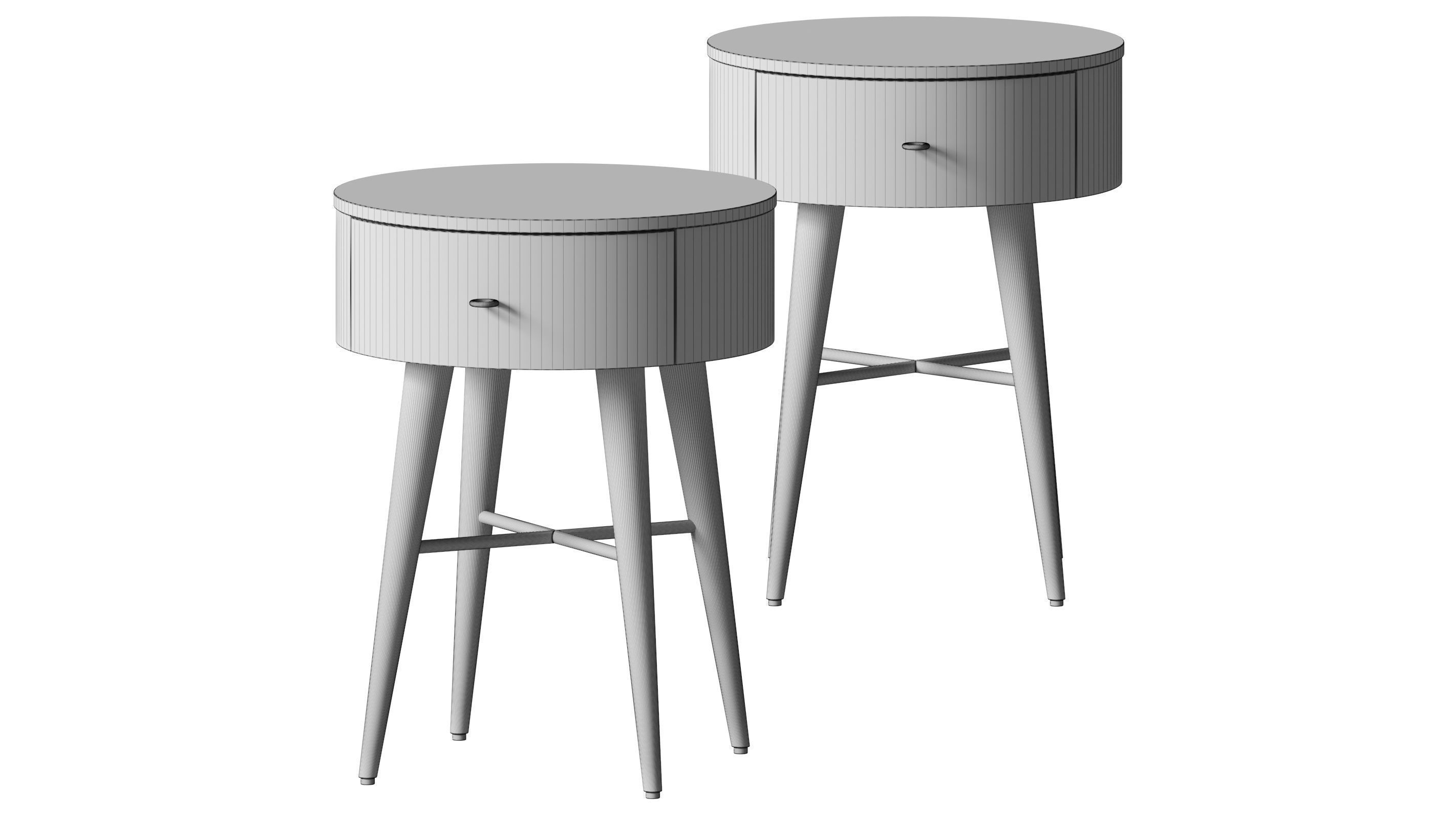 West Elm Penelope Nightstand 3D model CGTrader