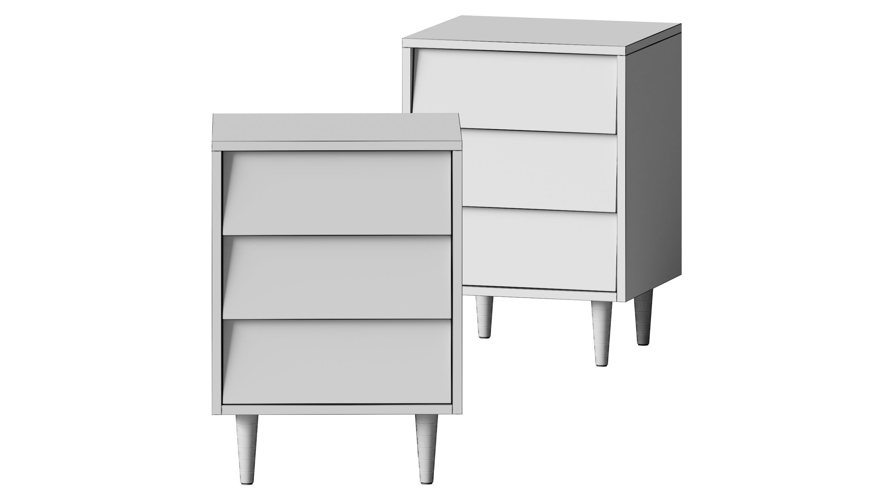 West Elm Pippa Nightstand 3D model CGTrader