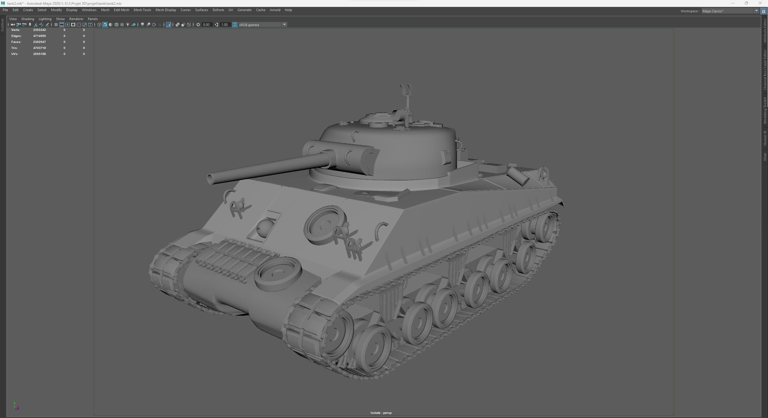 Tank Model 3d 3D model CGTrader