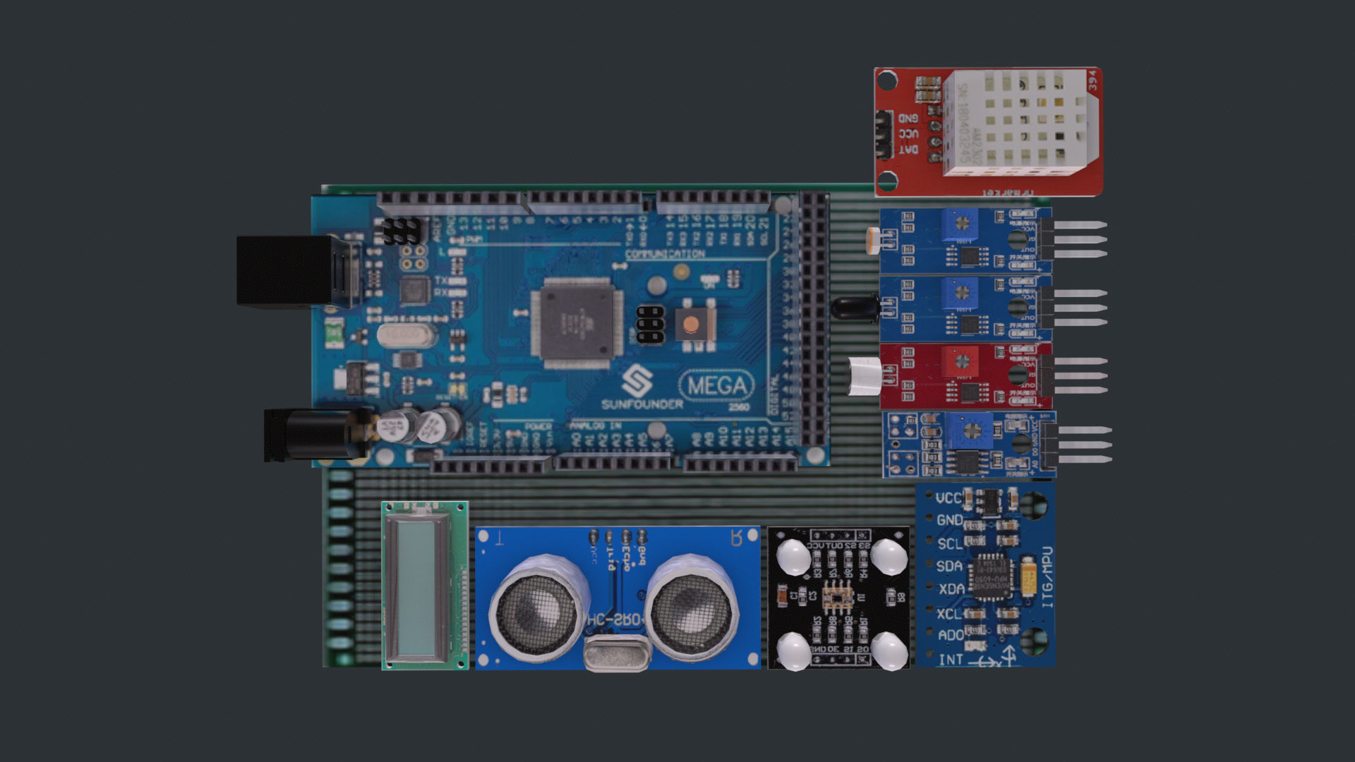 3D model Arduino Photoresistor PACK VR / AR / low-poly | CGTrader