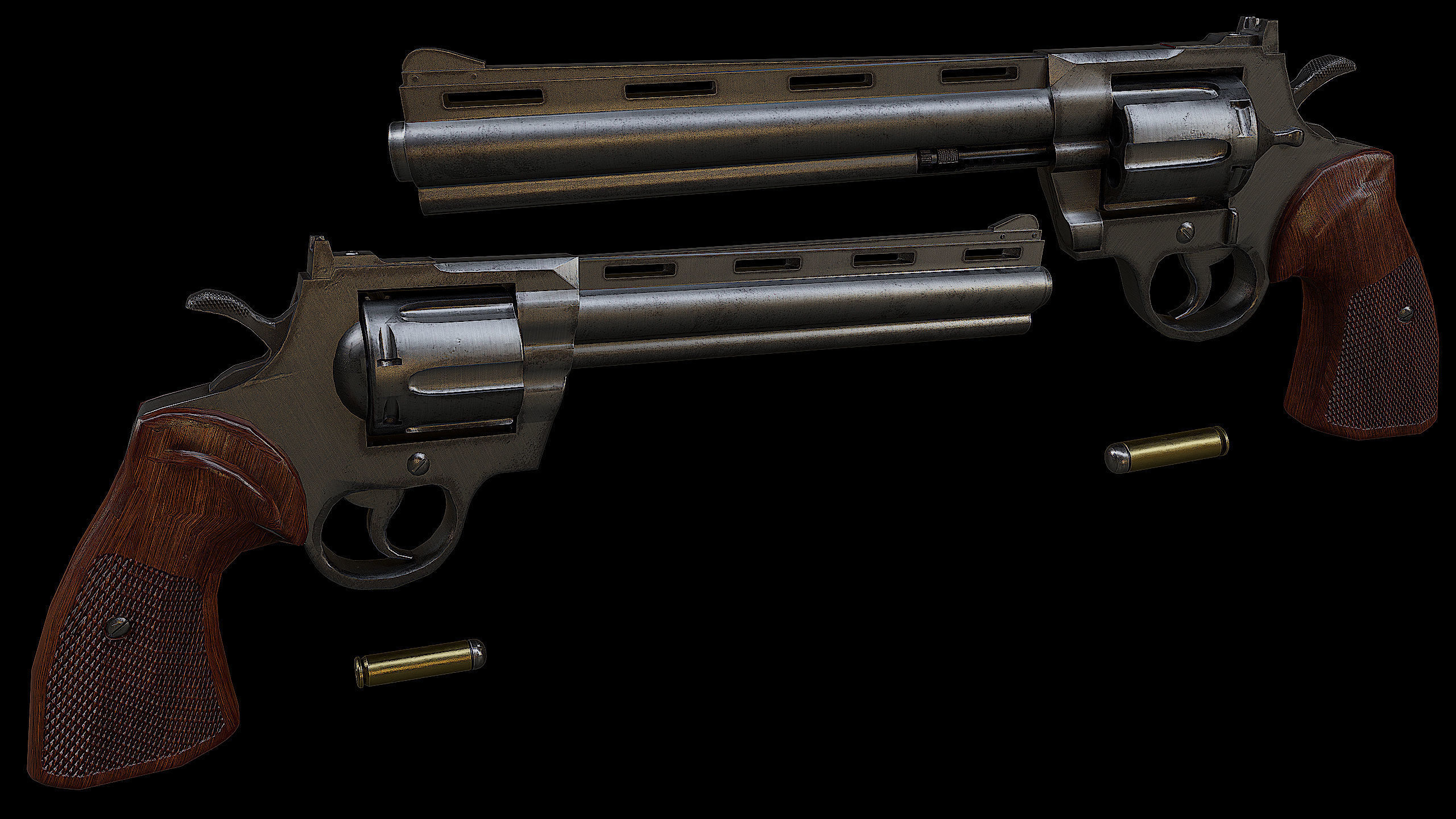 Magnum Python Revolver 3D model | CGTrader