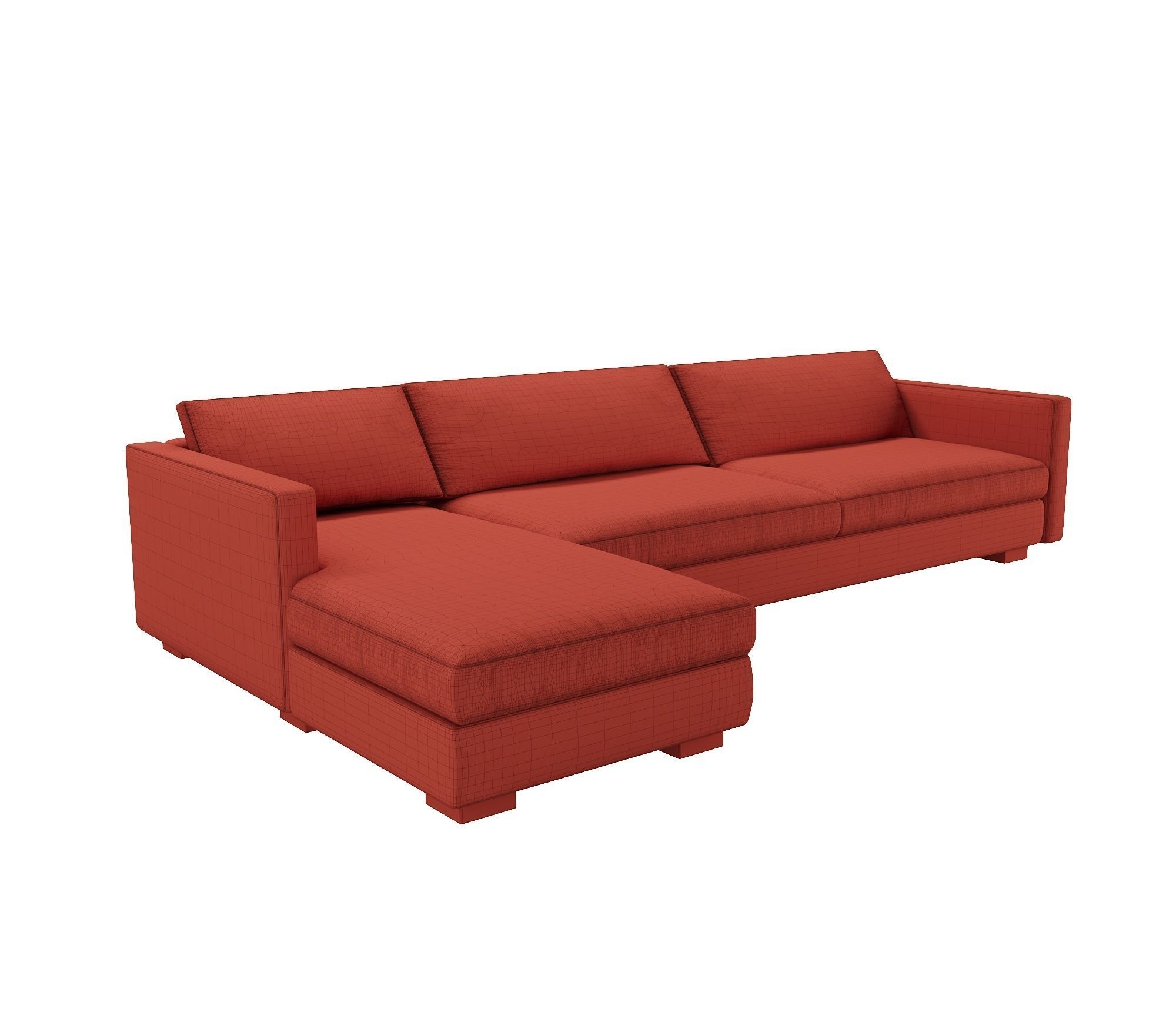 IKEA Finnala Sectional Sofa with Chaise 3D model CGTrader