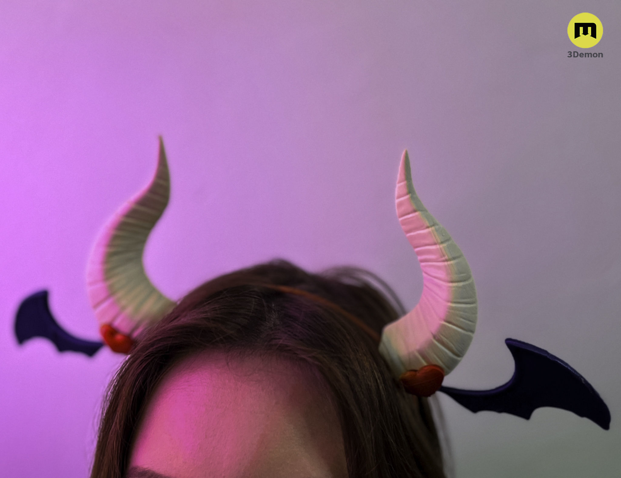 Ironmouse horns Virtual Youtuber 3D model 3D printable CGTrader
