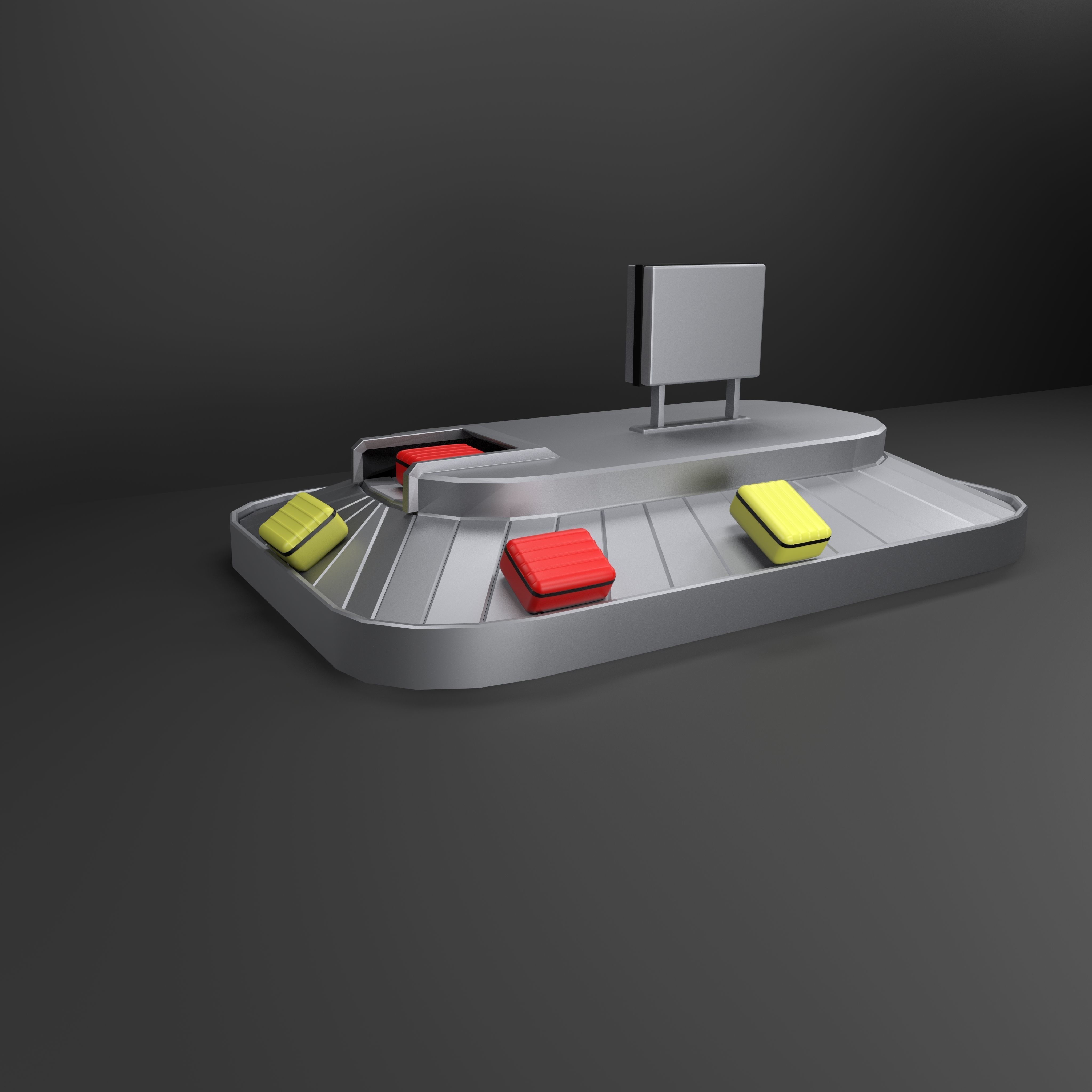 3D model Airport Baggage Claim Transport VR / AR / low-poly | CGTrader