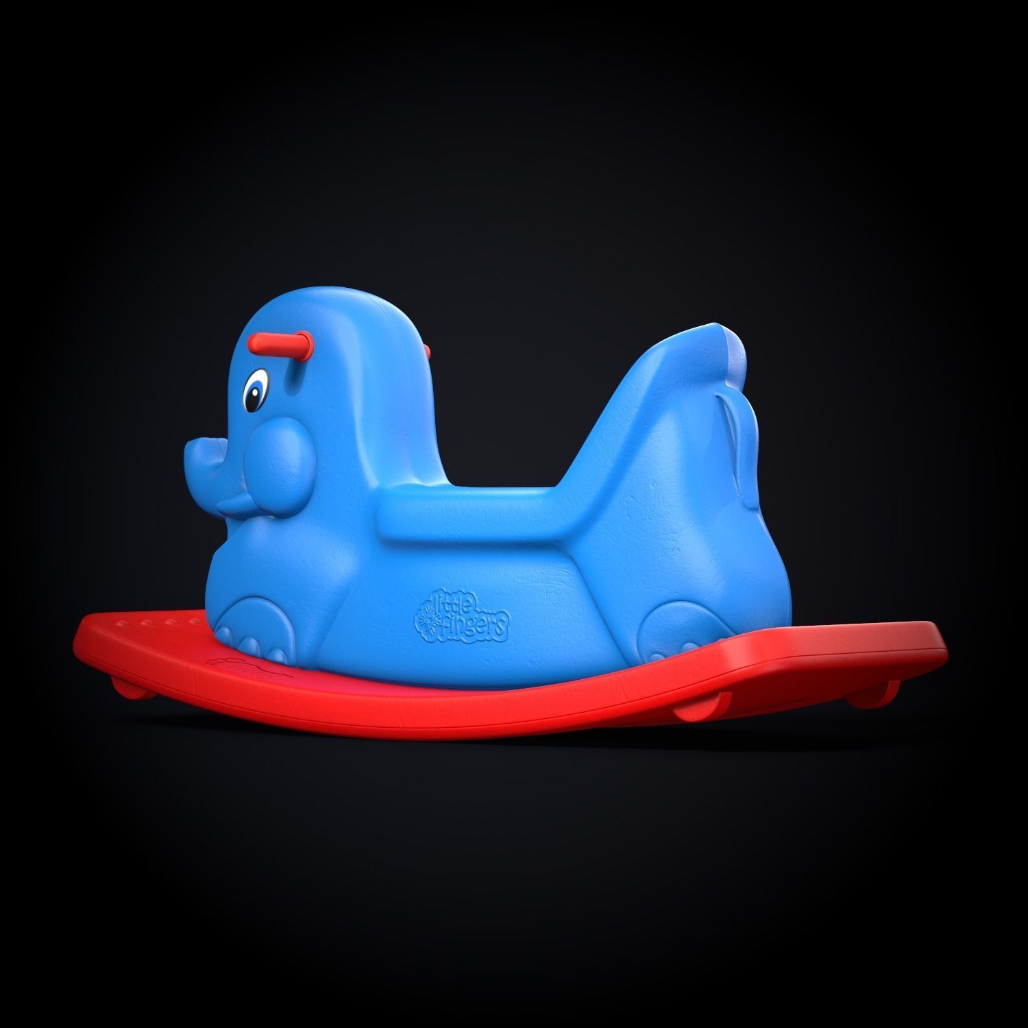 Little fingers Kids Elephant Rocker 3D model | CGTrader