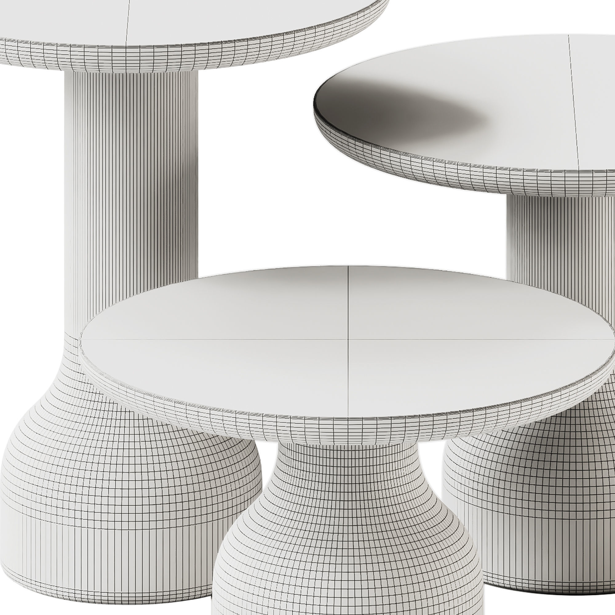 MOR DESIGN PESO Coffee table set 3D model CGTrader