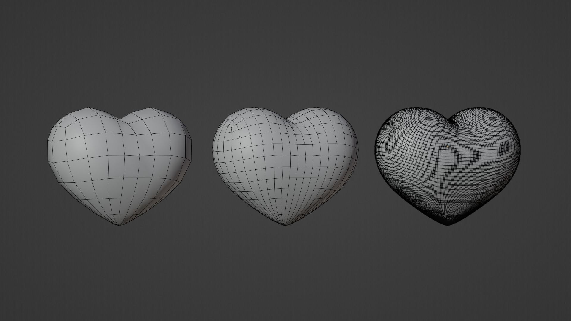 3D model Hearts Set 1 - Animated Particle System Included VR / AR / low ...
