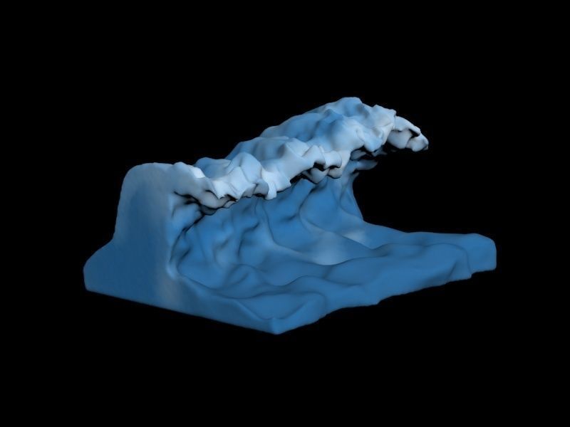 OCEAN WAVE 3D model 3D printable CGTrader