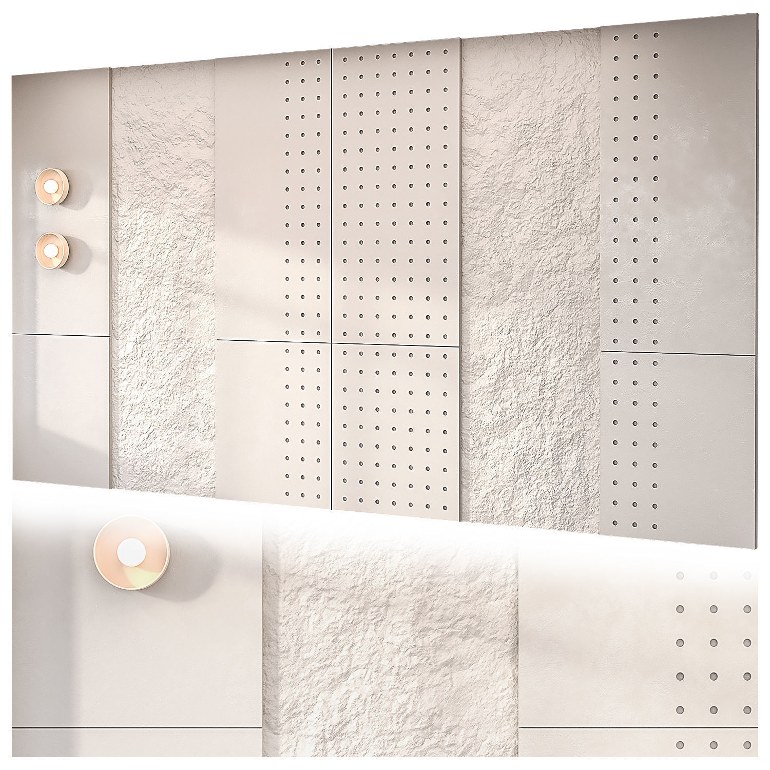 Wall rock panel 01 3D model | CGTrader