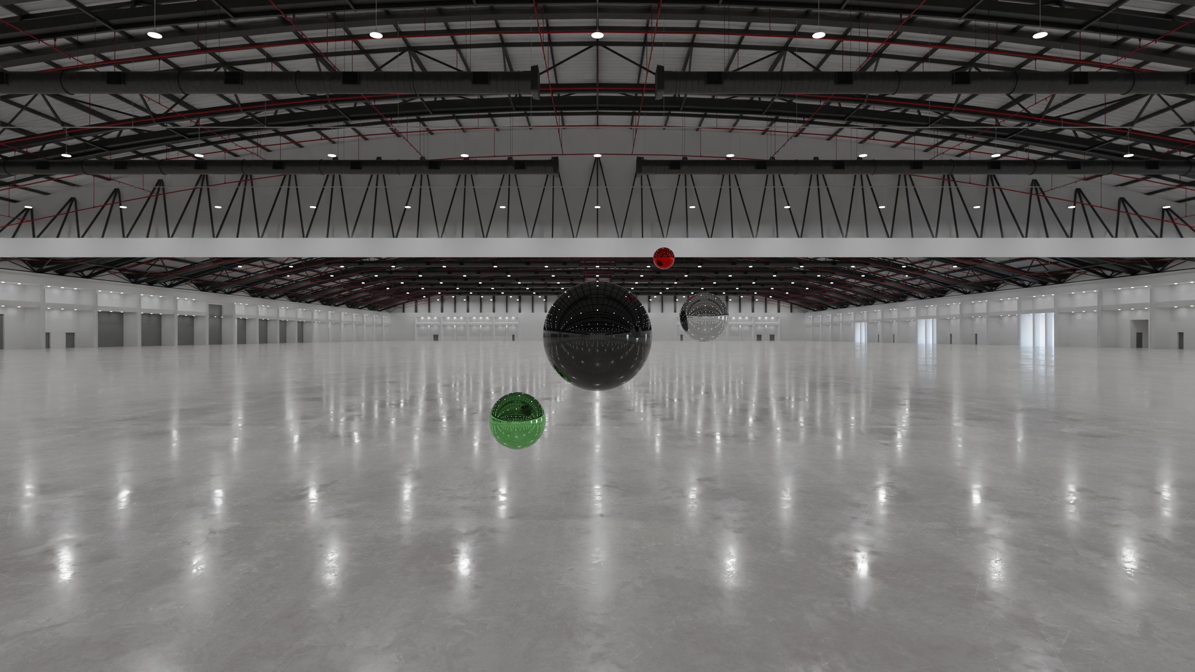 Texture HDRI - Exhibition Hall Interior 8 - 16384x8192 VR / AR / low ...