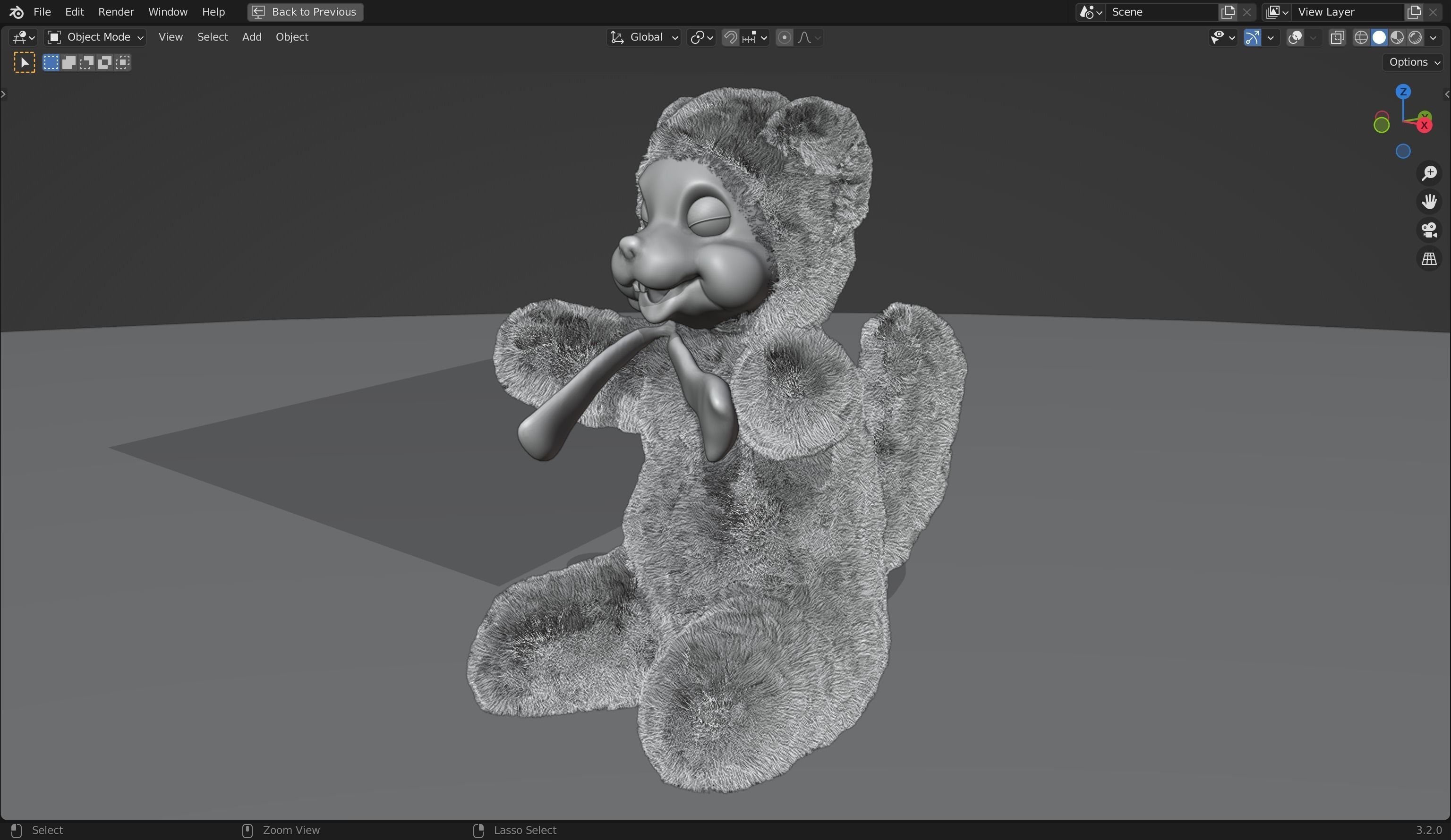 Skunk Furry 3d Model 3D model | CGTrader