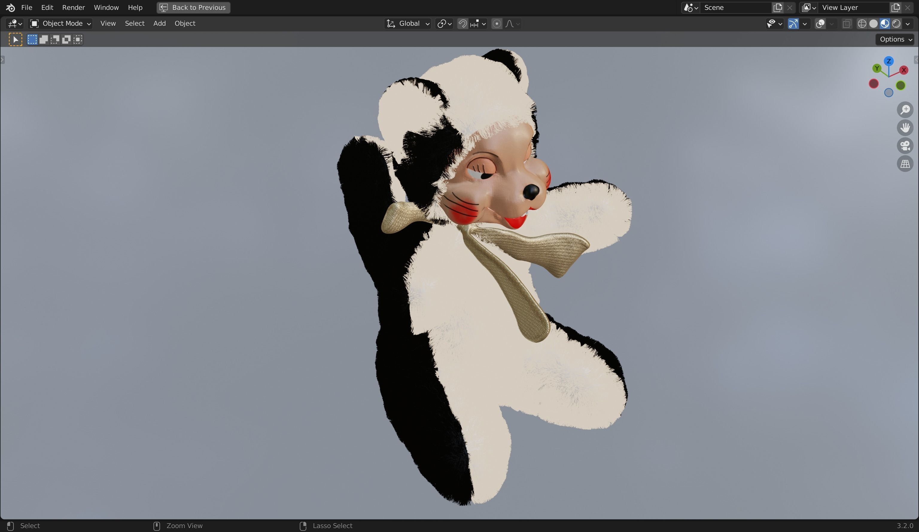 Skunk Furry 3d Model 3D model | CGTrader