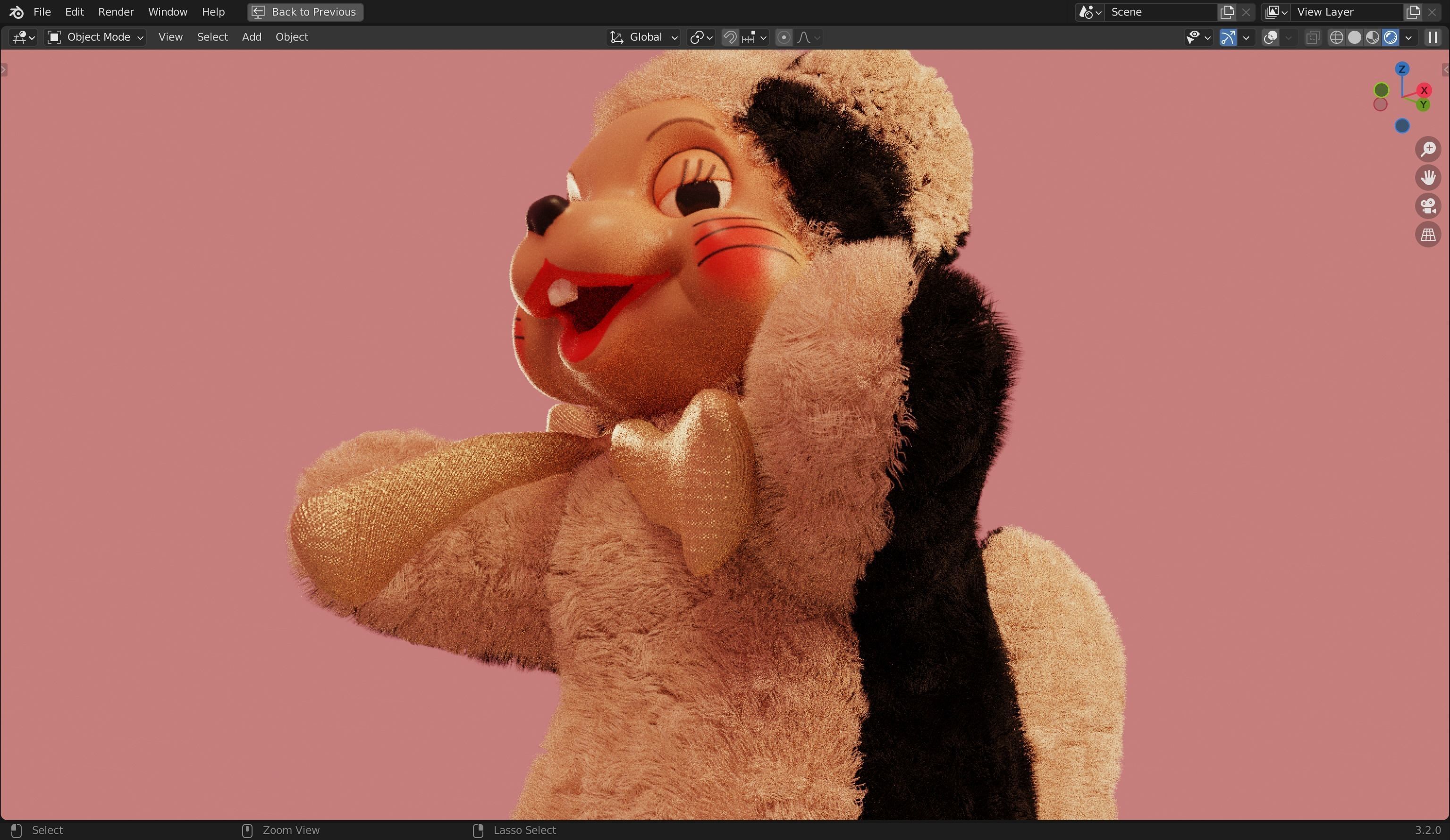 Skunk Furry 3d Model 3D model | CGTrader