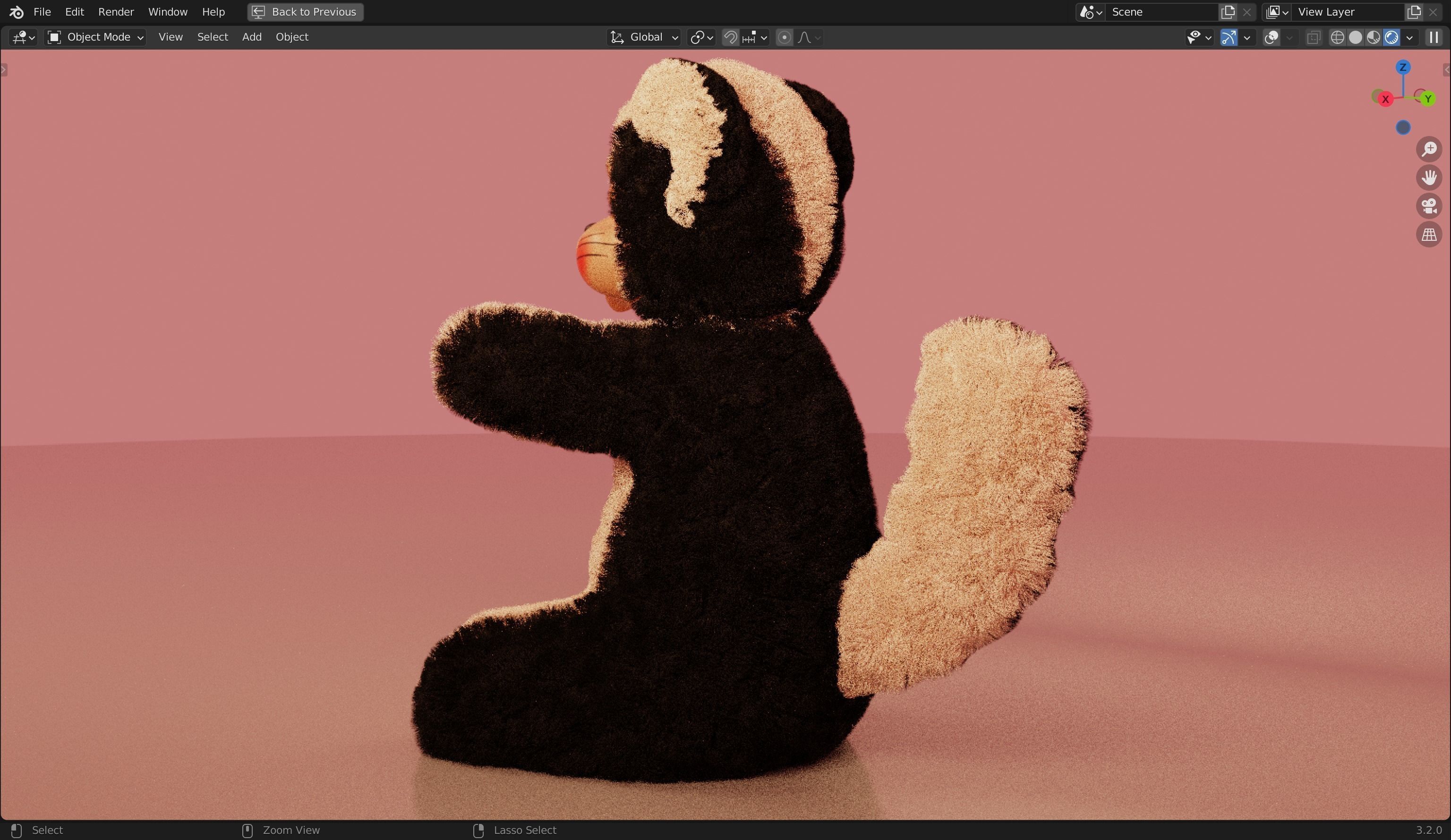 Skunk Furry 3d Model 3D model | CGTrader