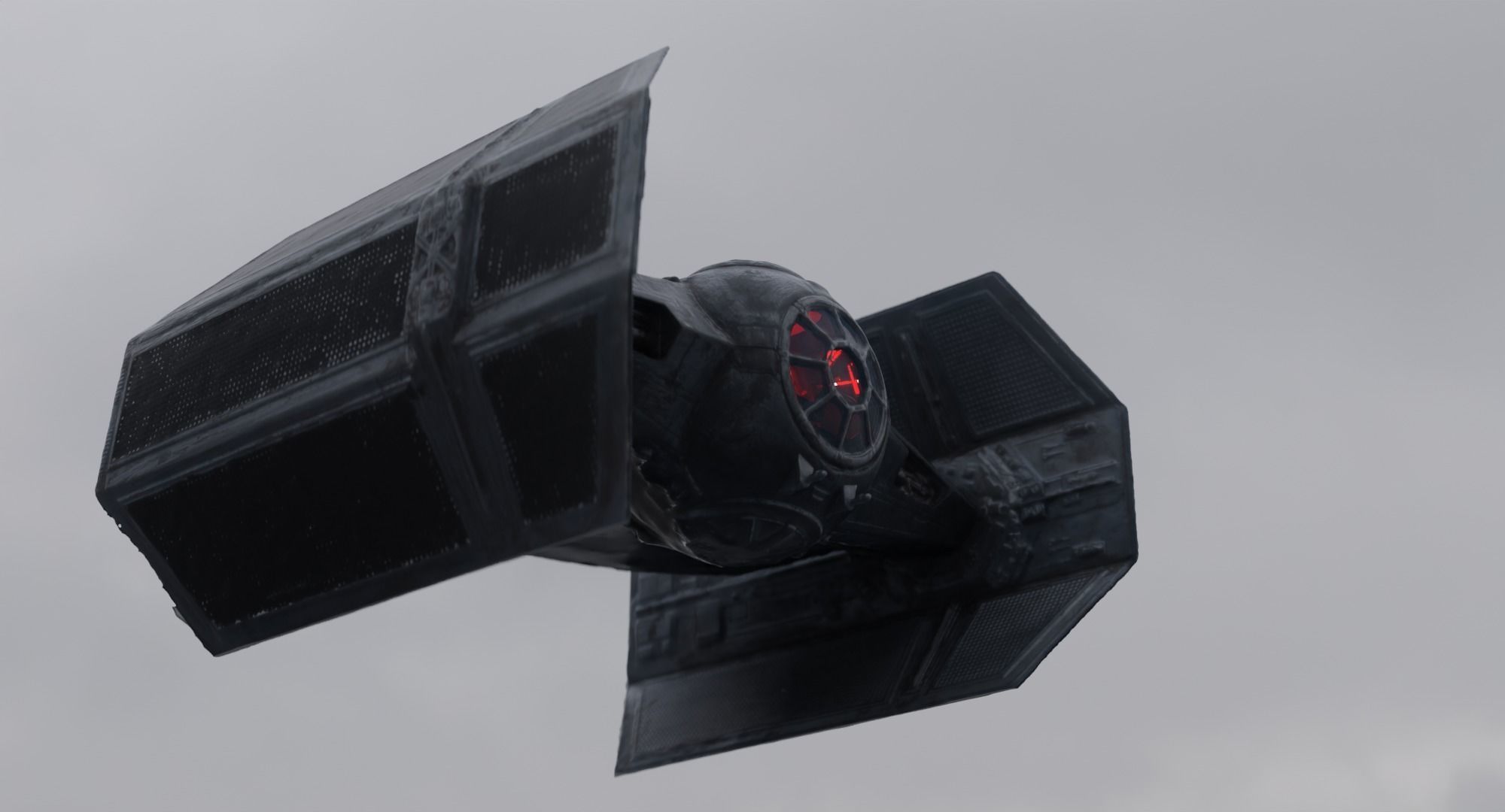 darth vader flying tie fighter