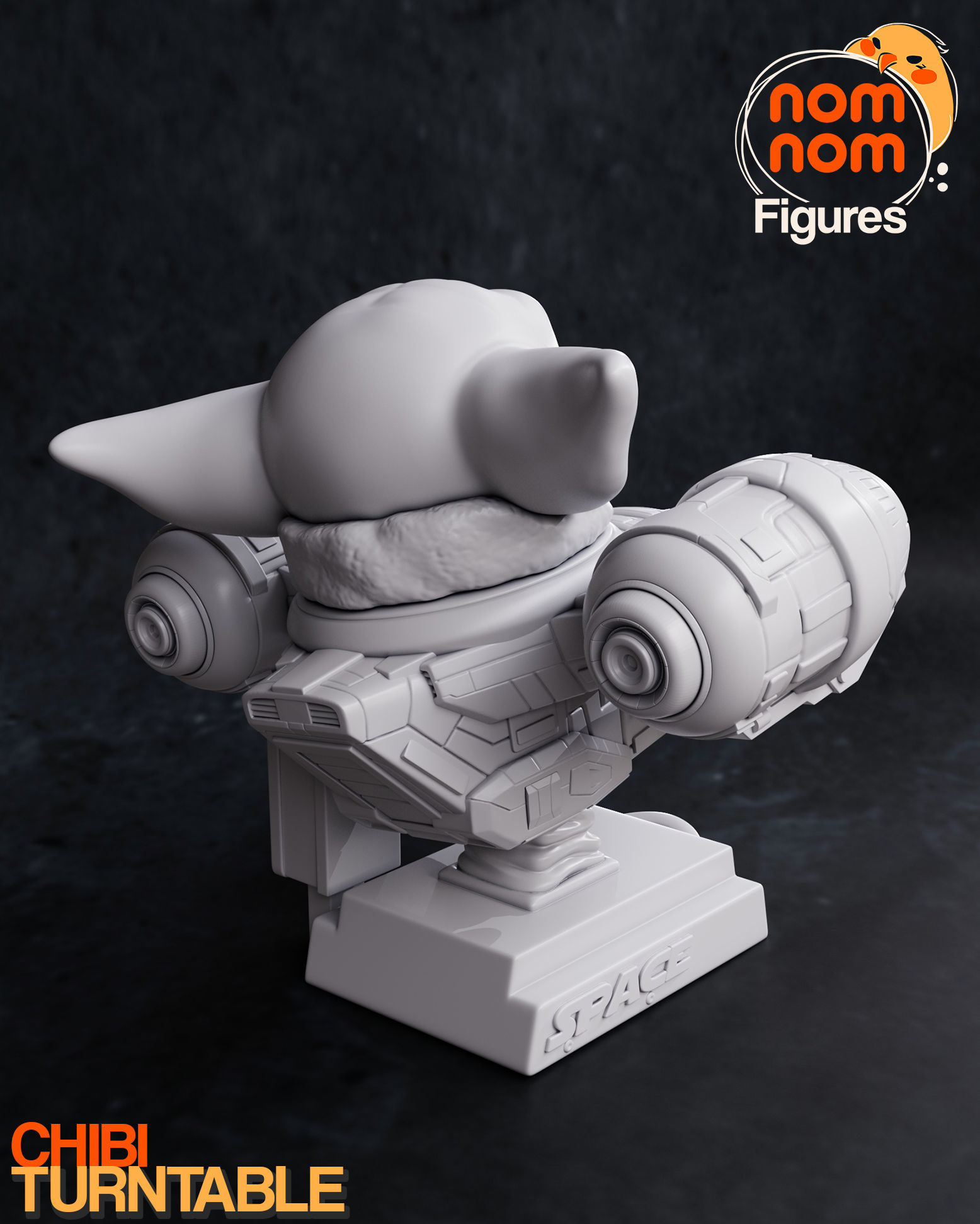 Chibi Grogu - Mandalorian 3D model 3D printable | CGTrader