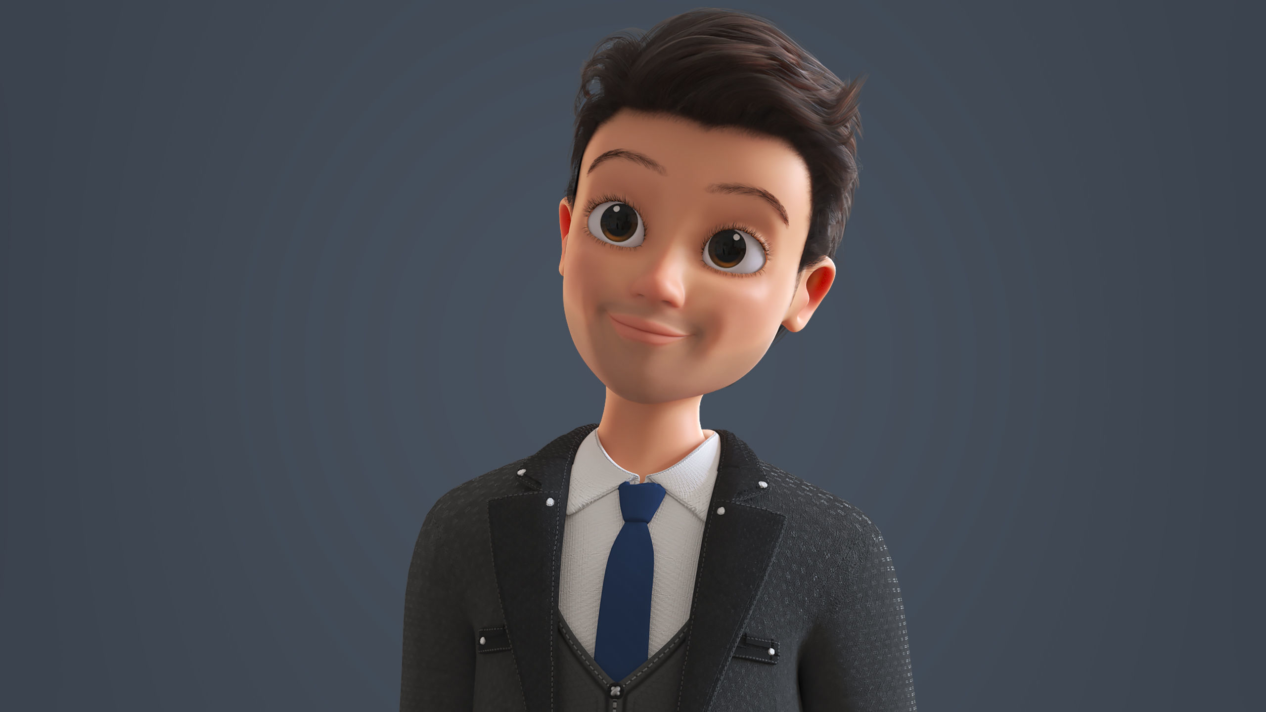 Fatherly Model CARTOON FATHER 3 - RIGGED MAN - Blender Verison 3D model rigged | CGTrader