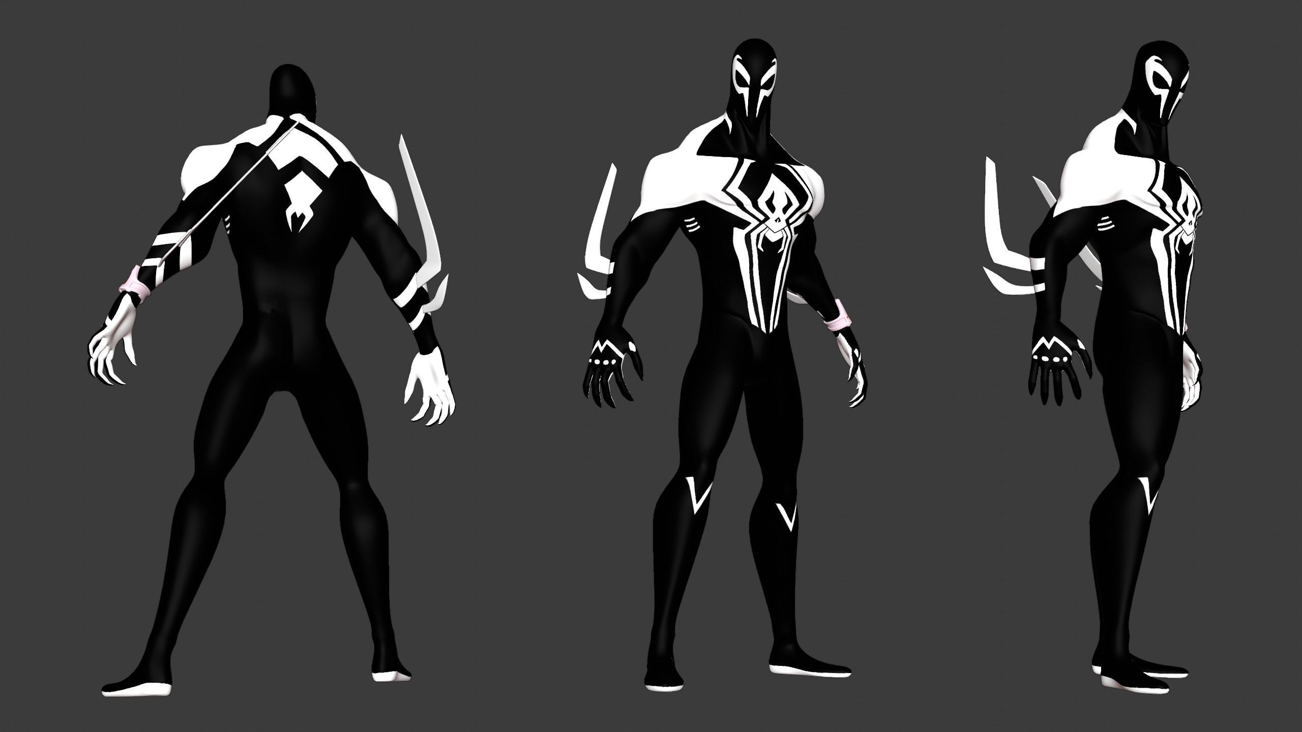 Spider-Man 2099 From Spider-Man Across the Spider-Verse rig 3D model ...