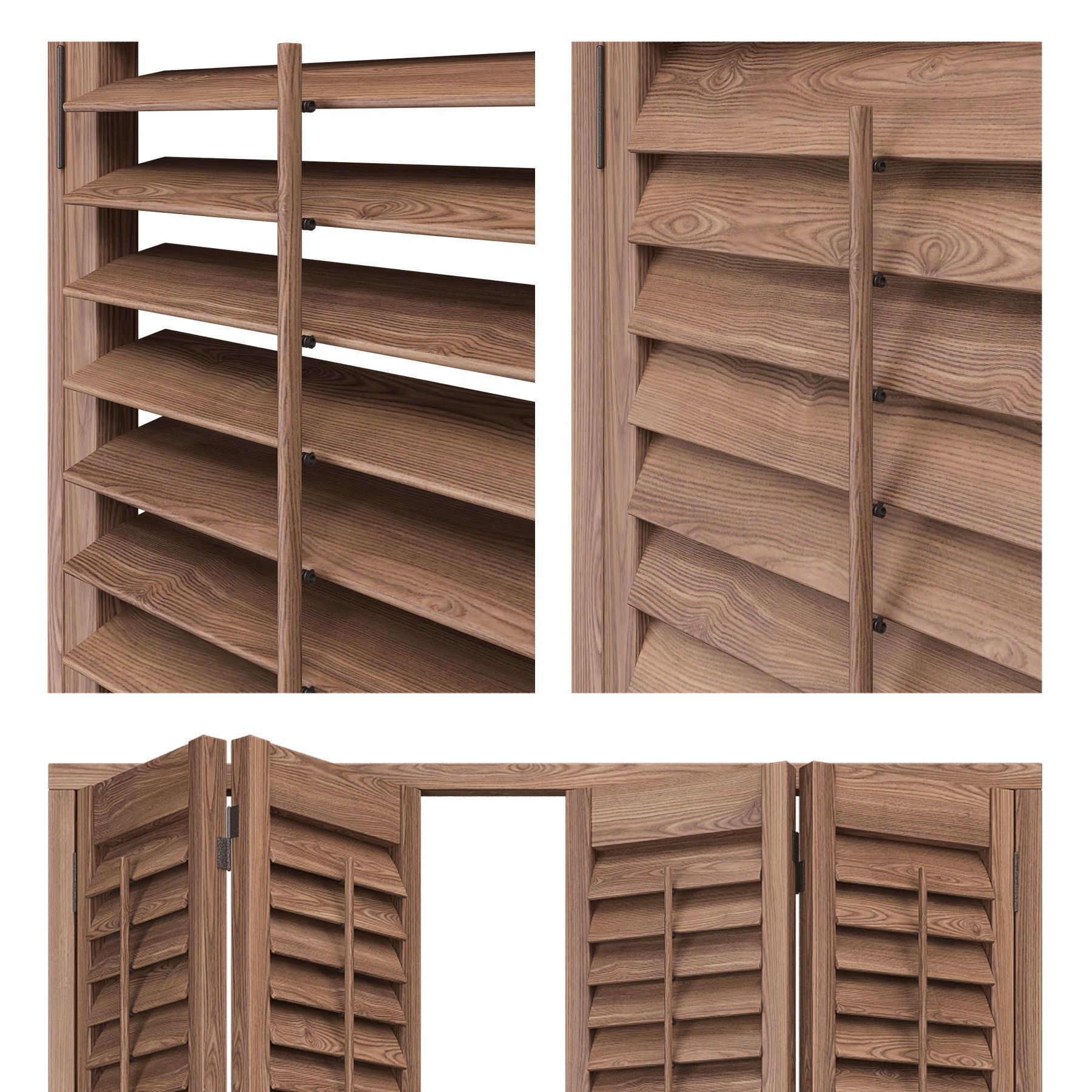 Shutters Doors 3 3D model | CGTrader