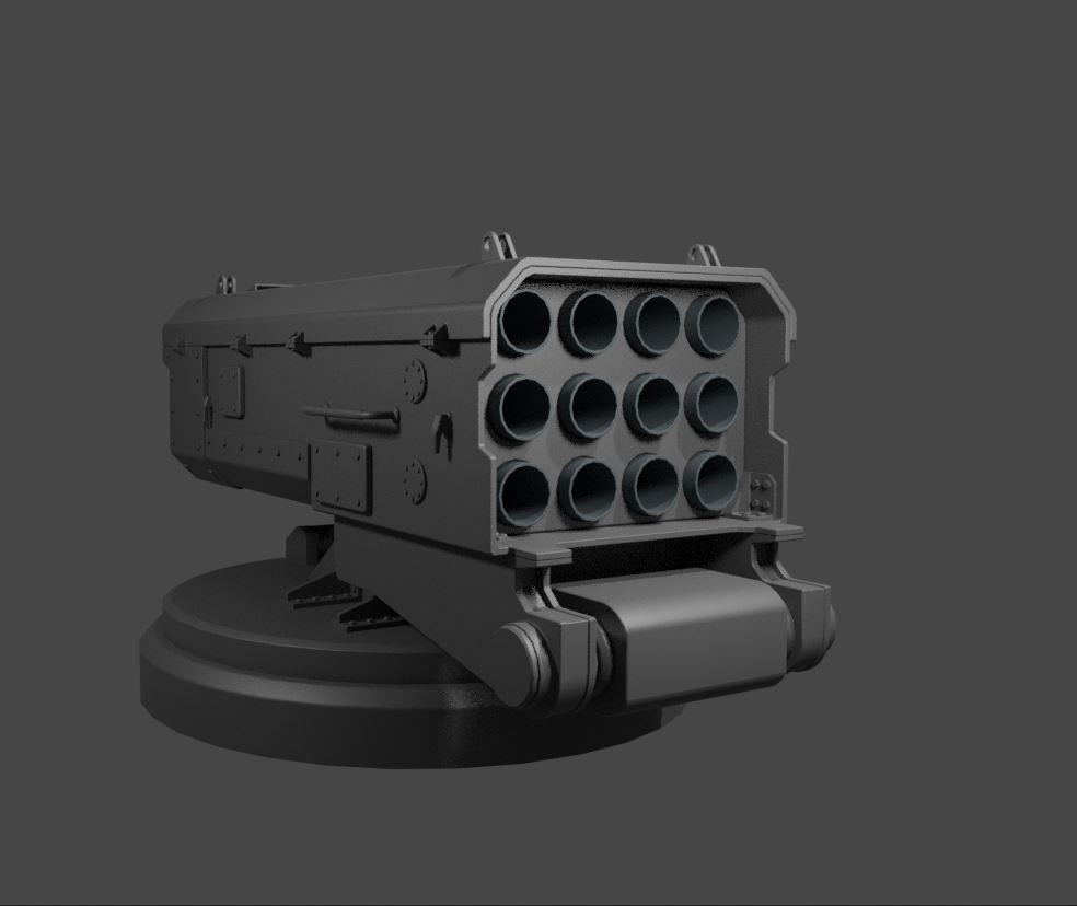 Grimdark Sci-Fi Missile Pod Parts - 6-Pack Unpainted Terrain/Model Attachment