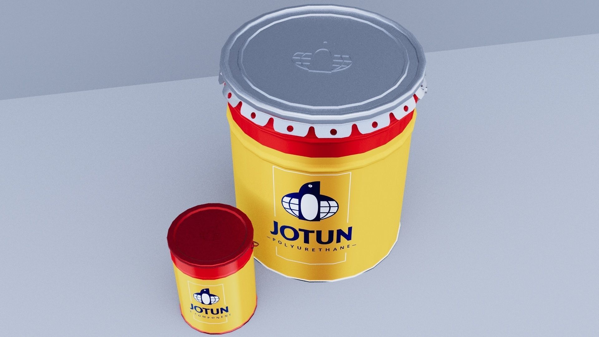 3D model Paint bucket jotun polyurethane VR / AR / lowpoly CGTrader