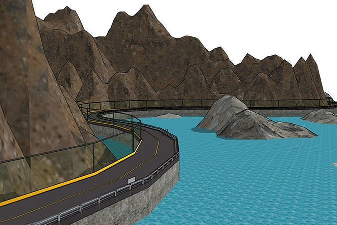 Coastal Road 3D Model | CGTrader