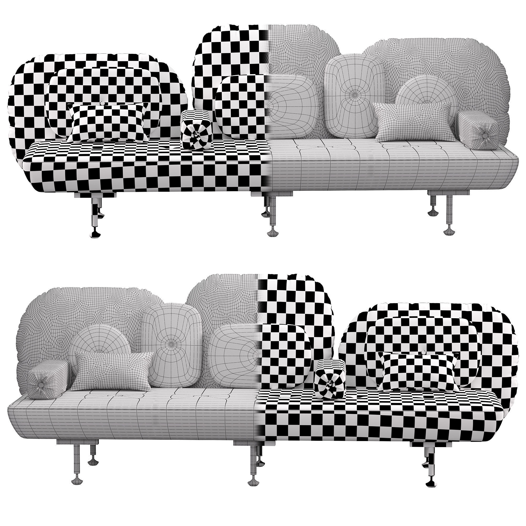 My Beautiful Backside sofa by Nipa Doshi 3D model CGTrader