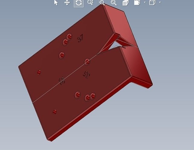 Layout for door hinge 3D model 3D printable CGTrader