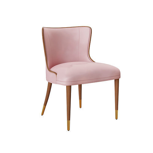 Marino Dinning Classic Chair pink Antique 3D model rigged CGTrader